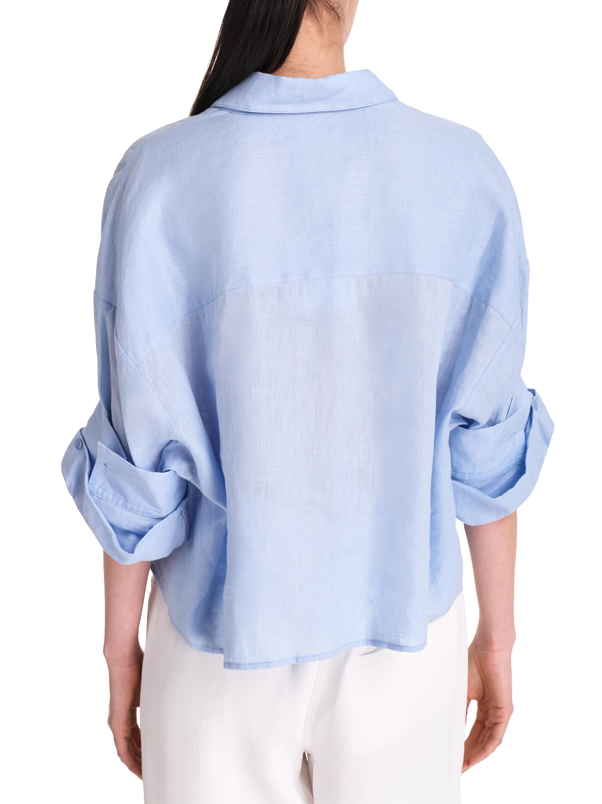 トップス CARLA 2way Silky Over Shirt / Pale Blue TWP Next Ex Cotton-Silk Button-Front Shirt | Saks Fifth Avenue