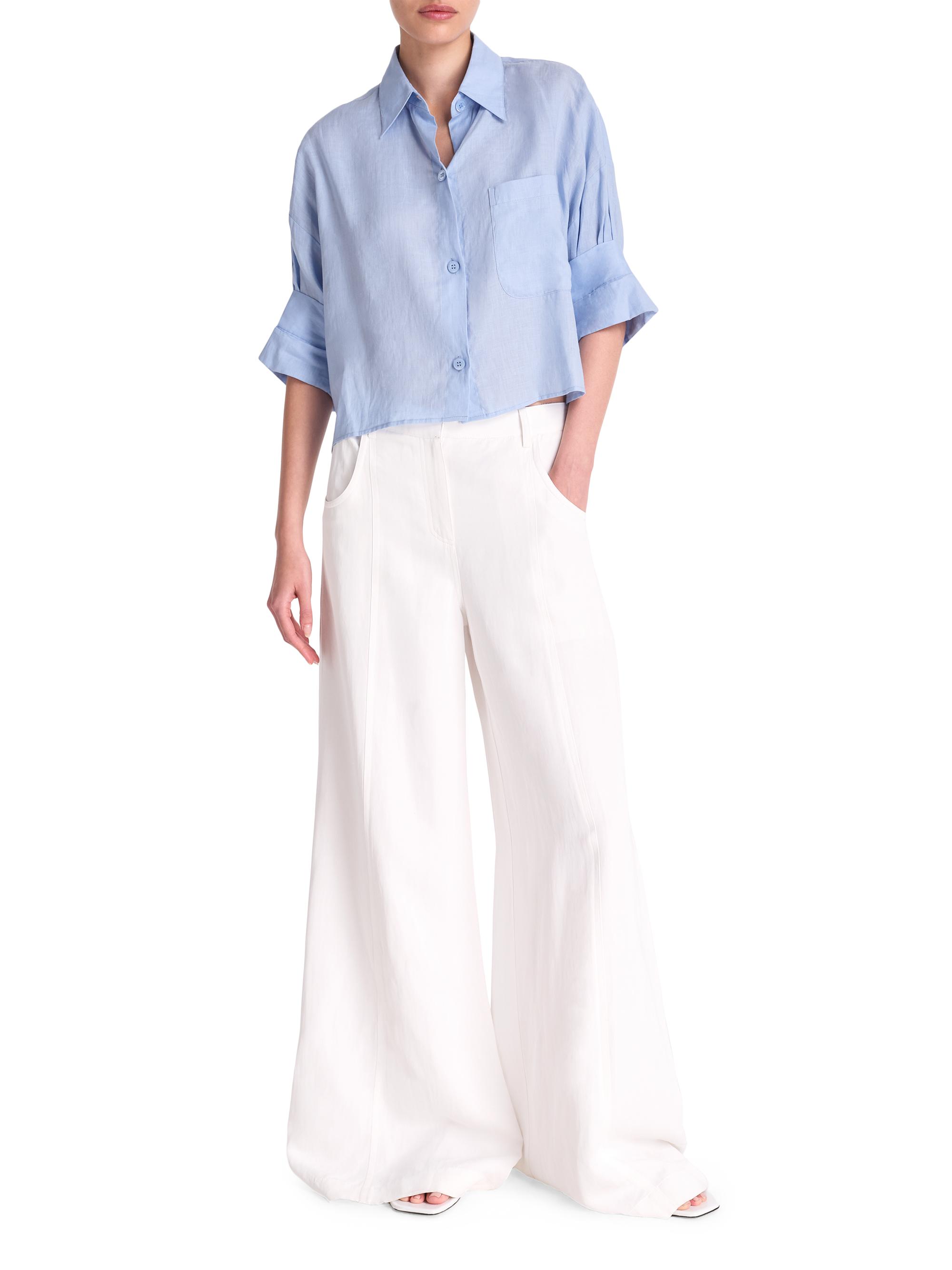 TWP Next Ex Cotton-Silk Button-Front Shirt | Saks Fifth Avenue
