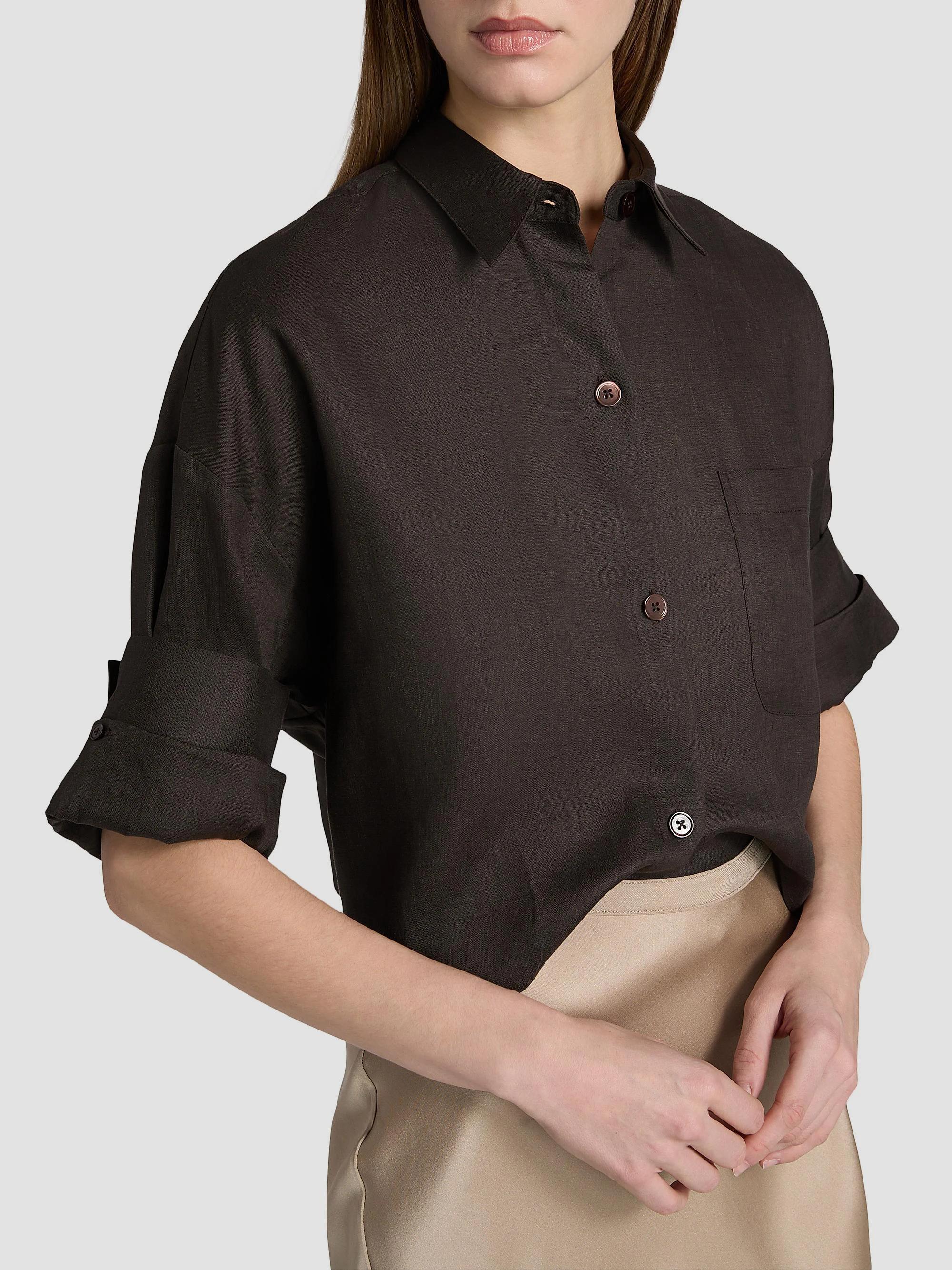 TWP Next Ex Cotton-Silk Button-Front Shirt | Saks Fifth Avenue