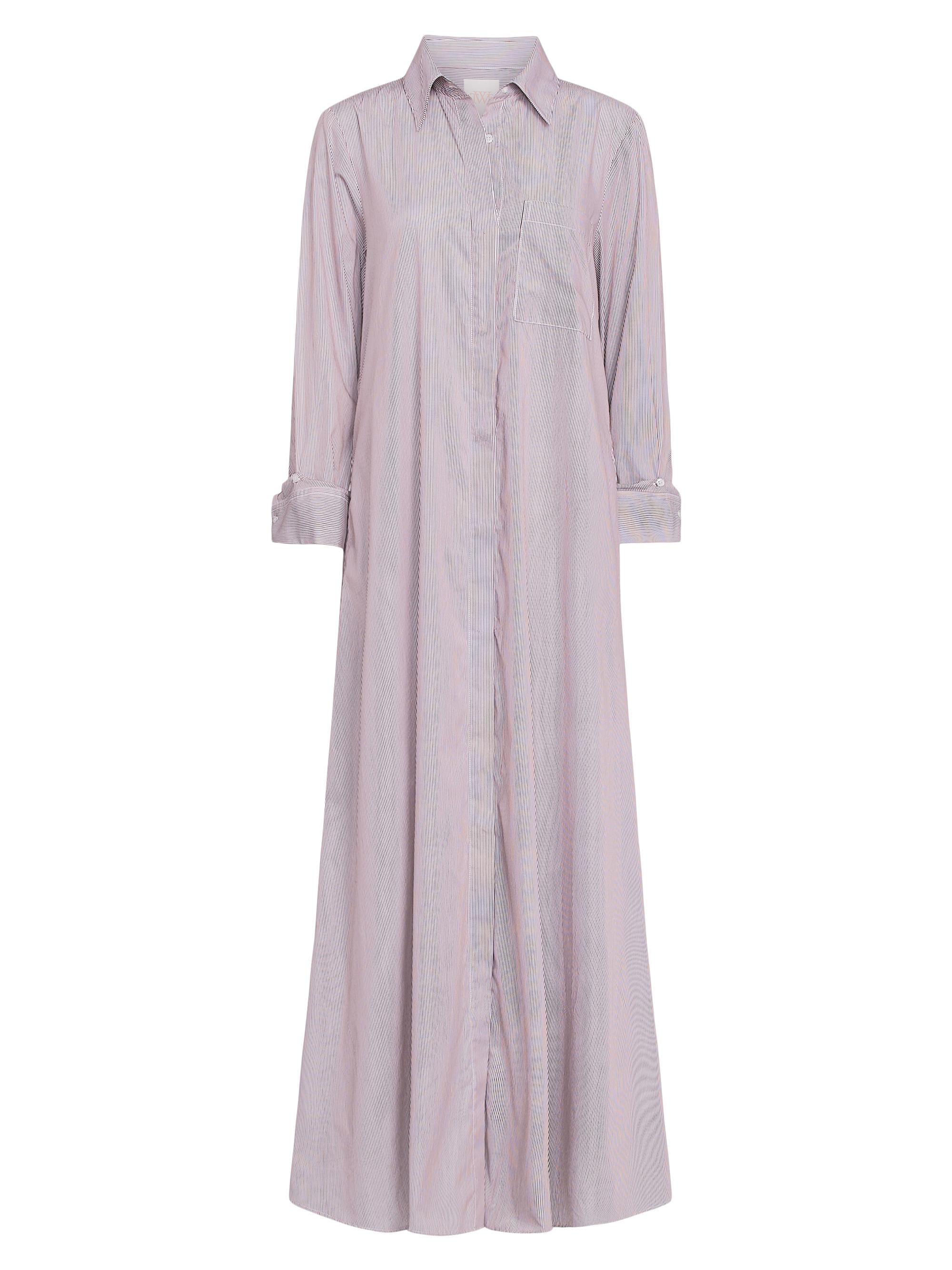 TWP Women's Jenny's Striped Gown - White Chocolate