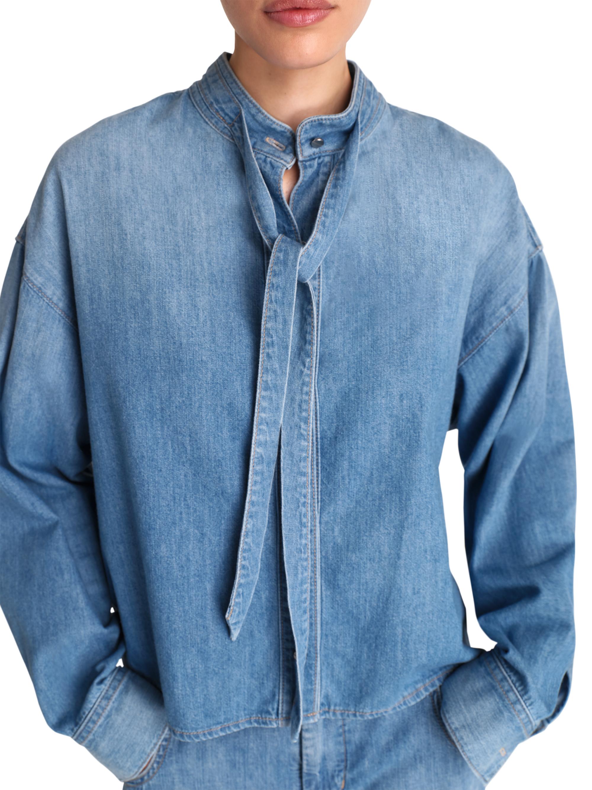 HYKE ハイク DENIM BIB FRONT SHIRT HYKE ハイク DENIM BIB FRONT SHIRT
