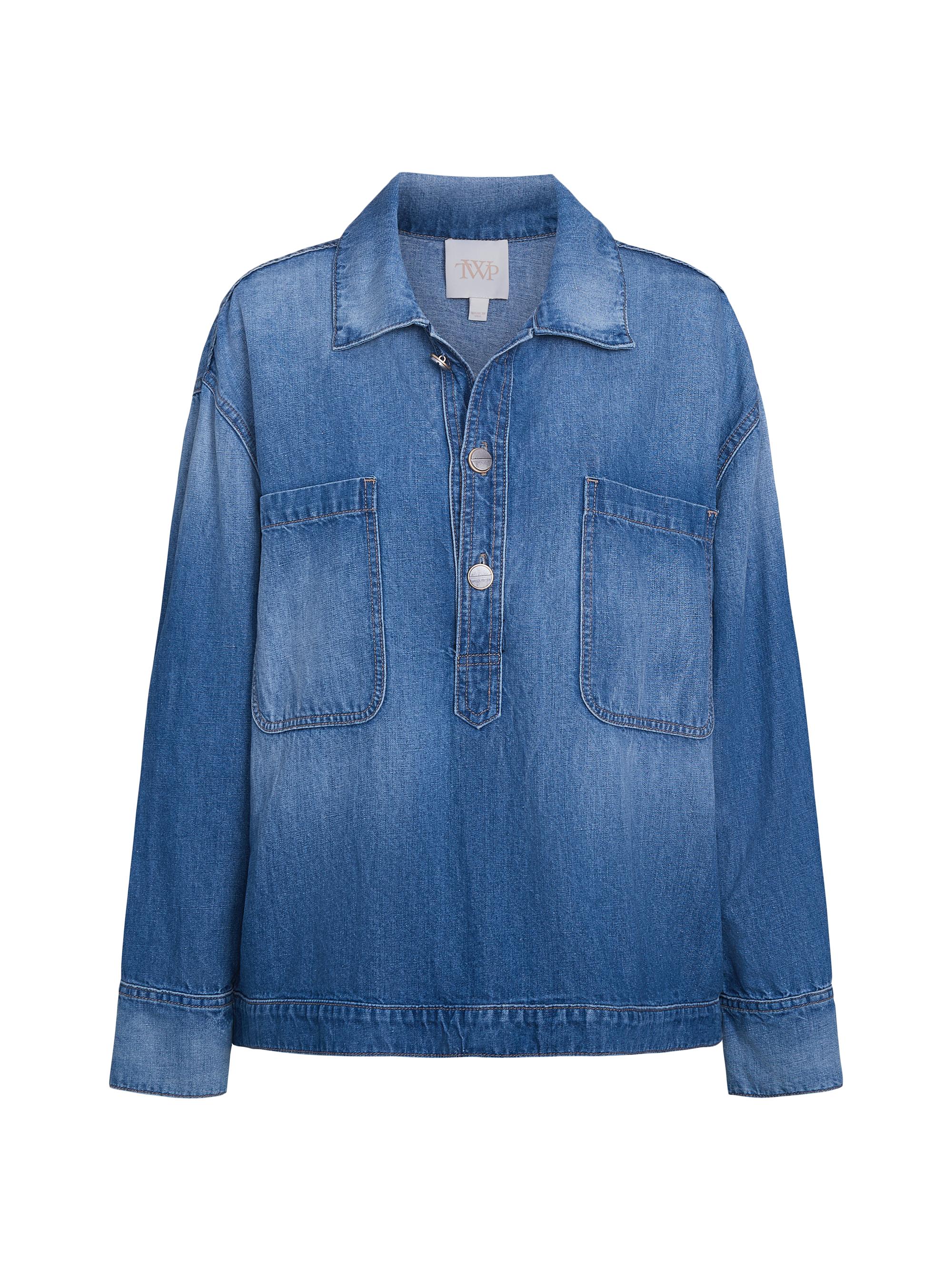 TWP Women's At Ease Denim Shirt - Vintage Wash