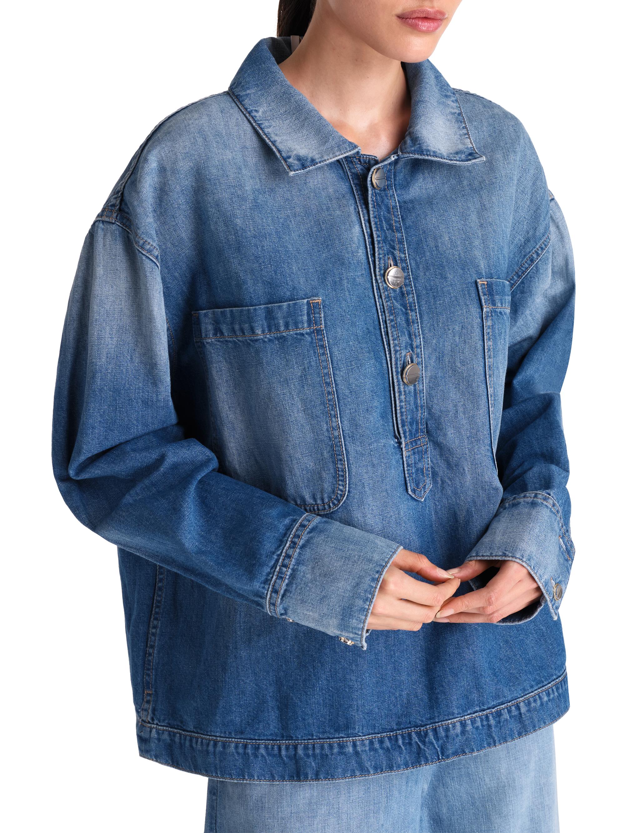 TWP At Ease Denim Shirt | Saks Fifth Avenue