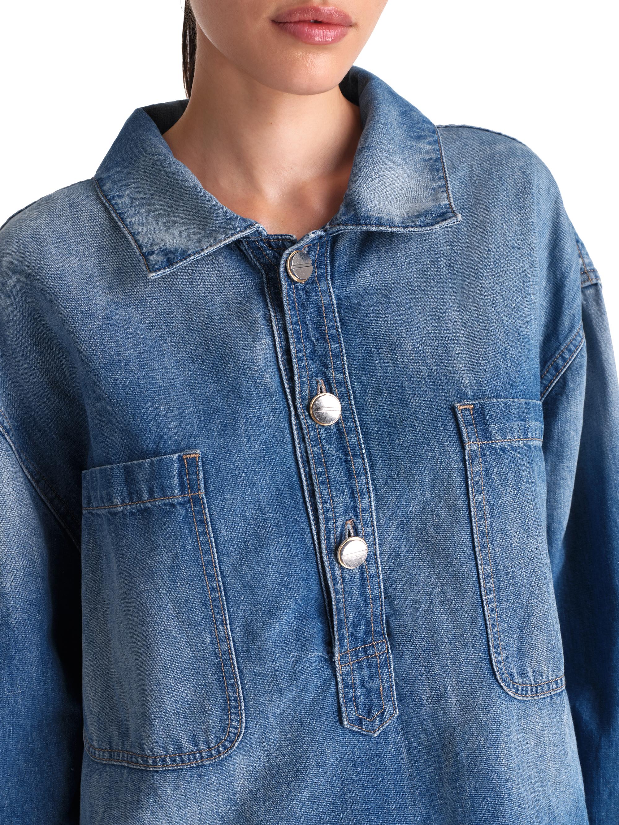 TWP At Ease Denim Shirt | Saks Fifth Avenue