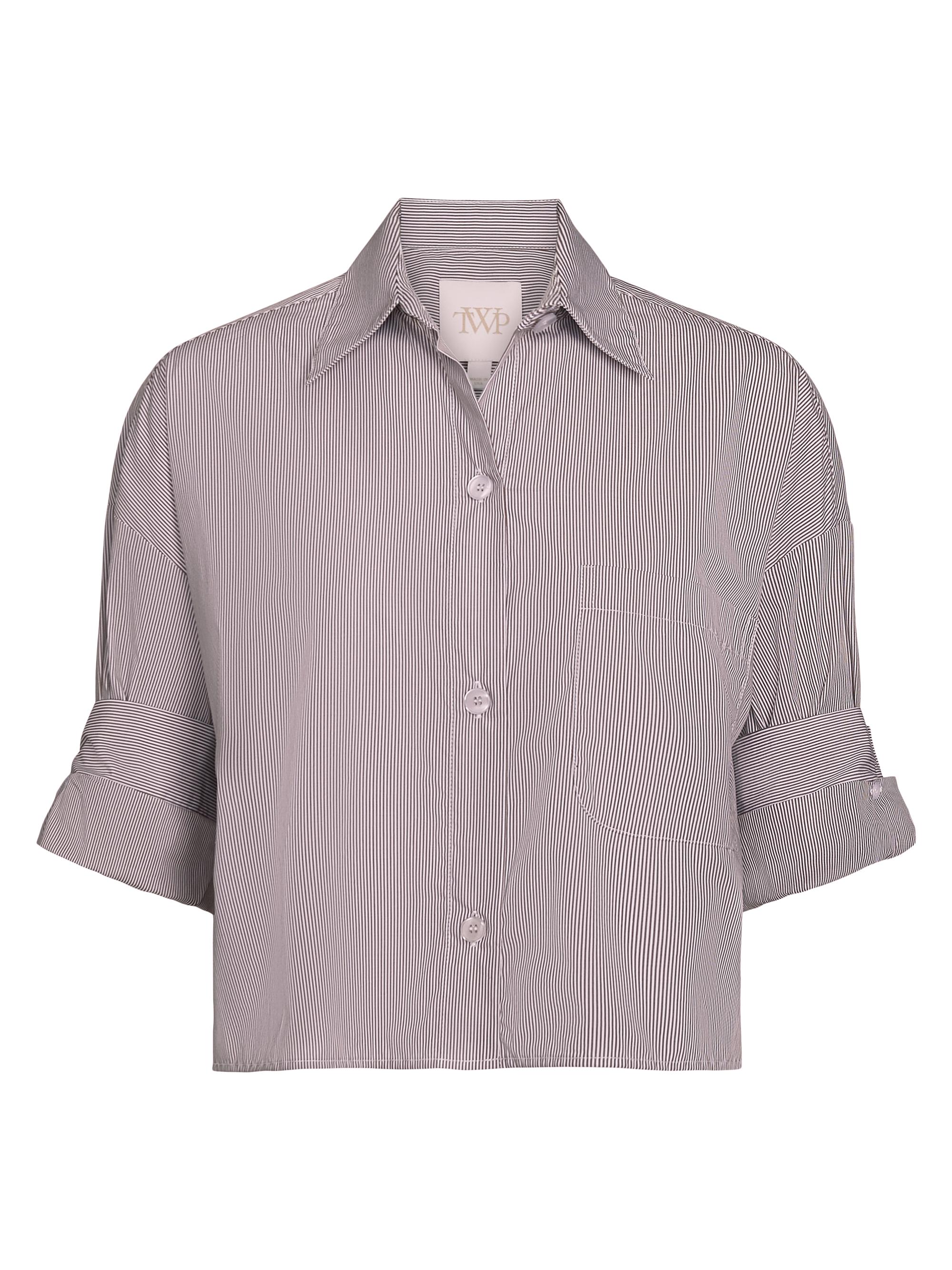 TWP Next Ex Striped Cotton-Silk Shirt | Saks Fifth Avenue