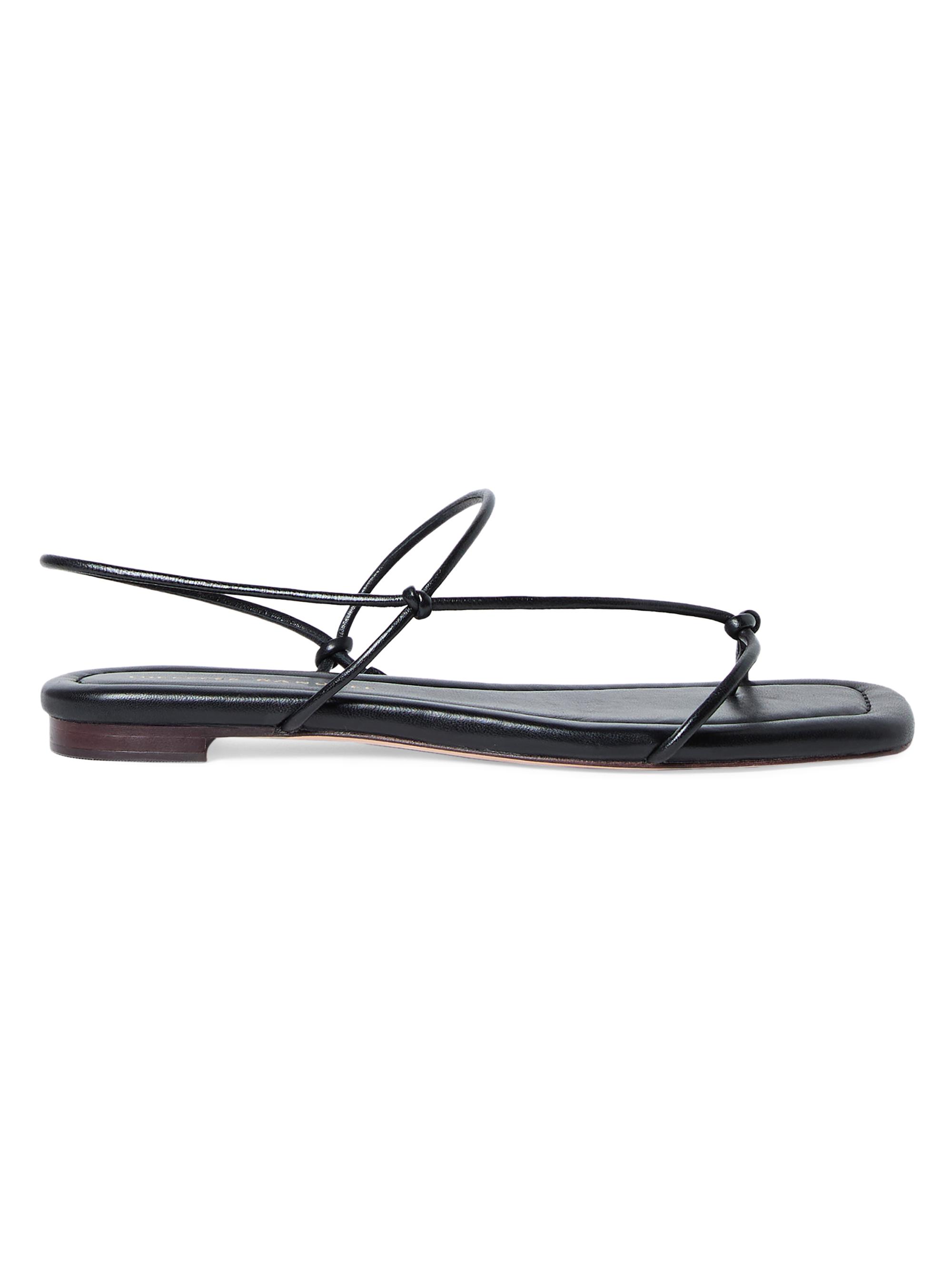 Loeffler Randall Women's Eleanor Strappy Leather Sandals - Black