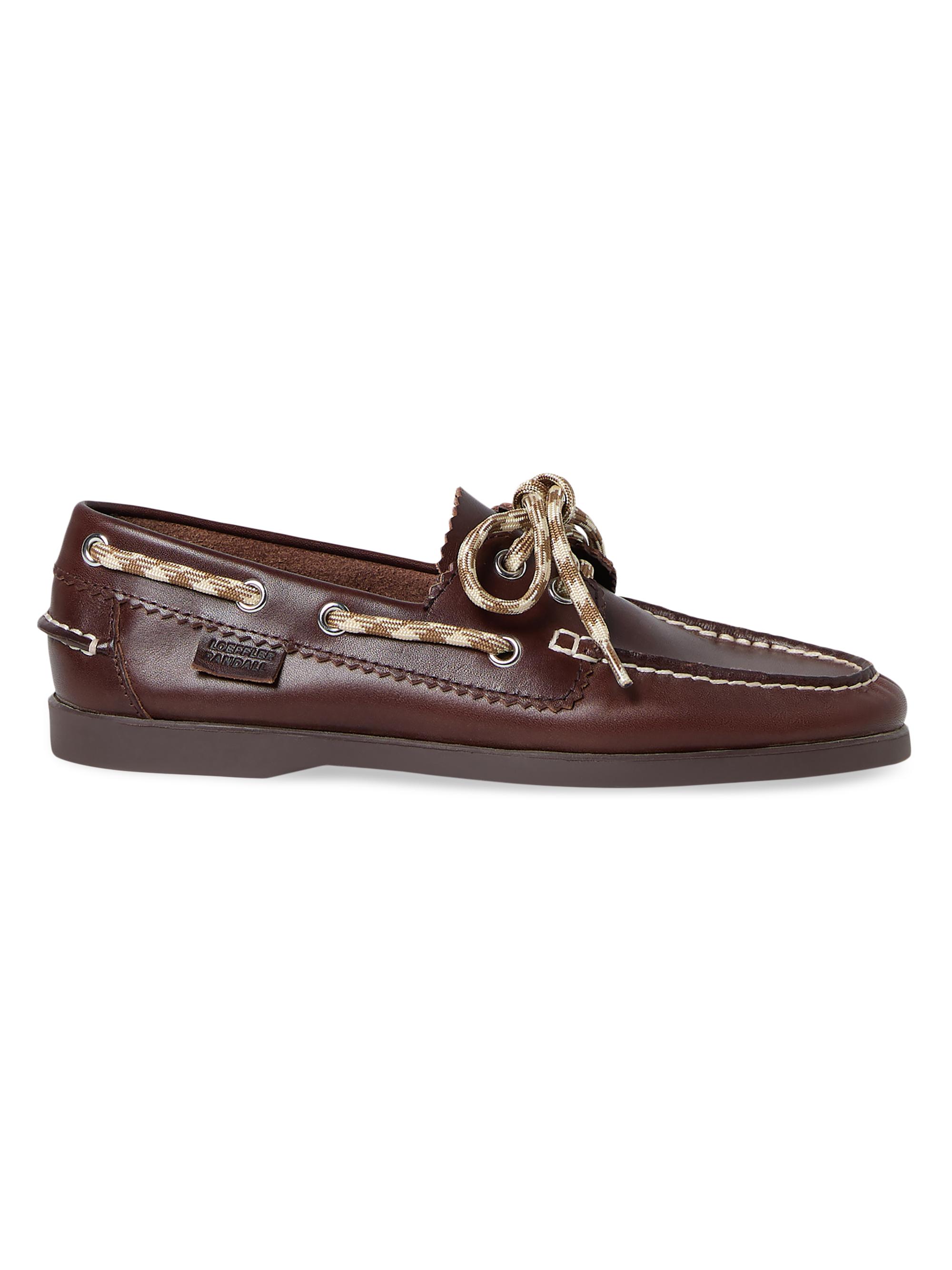 Loeffler Randall Franco Leather Boat Shoes | Saks Fifth Avenue
