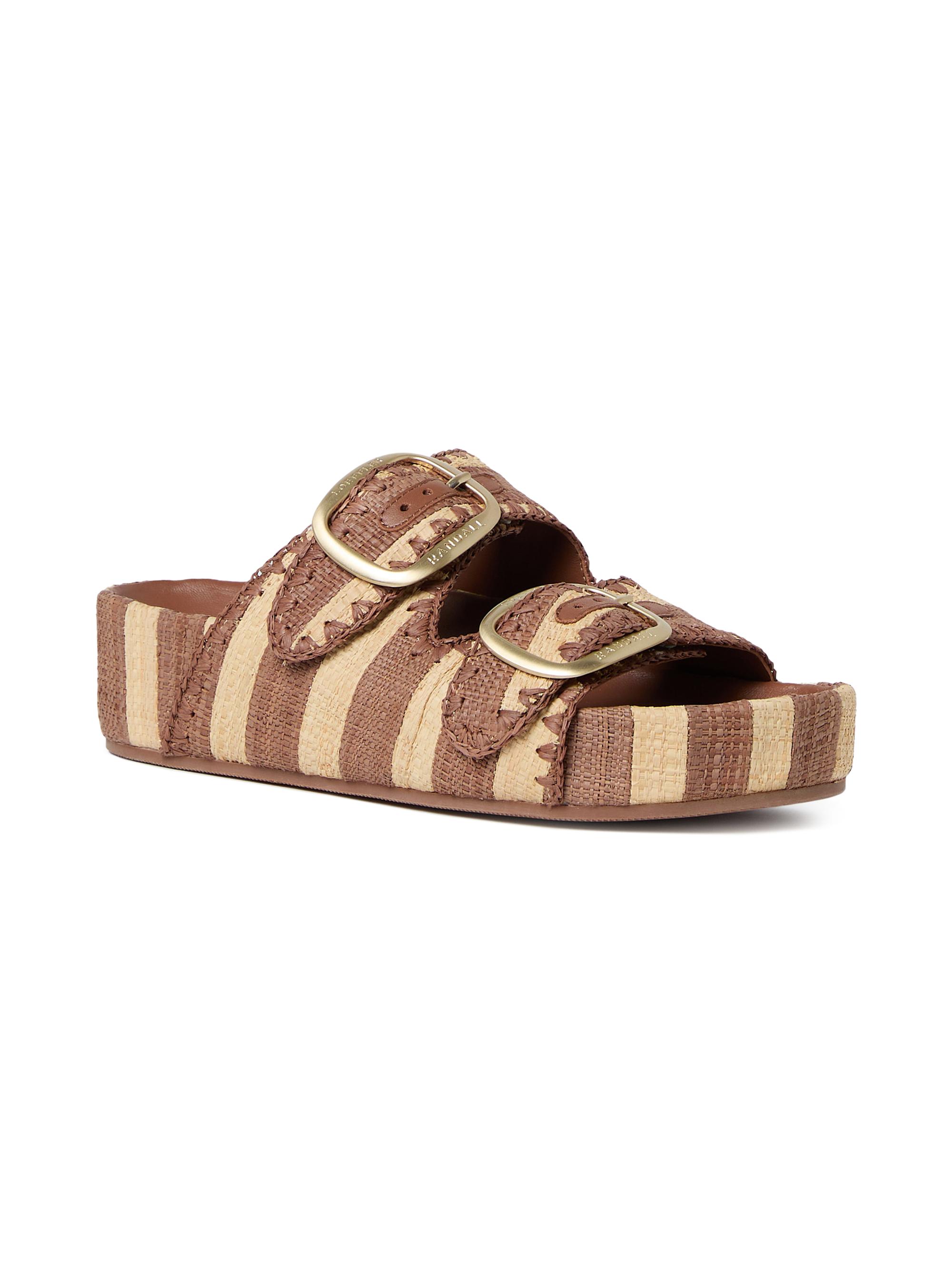 Loeffler Randall Theo 50MM Striped Platform Sandals | Saks Fifth