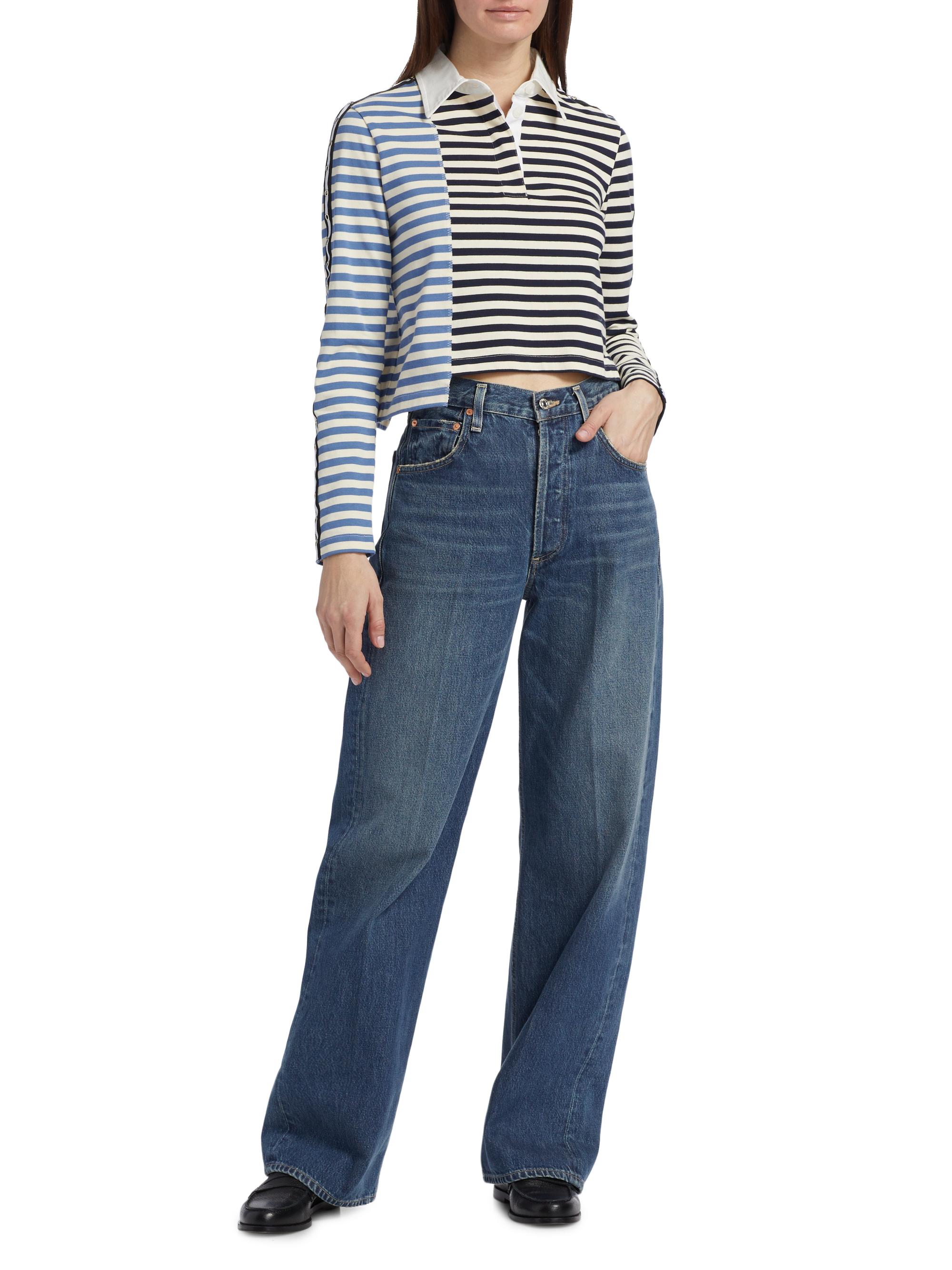 トップス MULTI STRIPE L/S POLO SHIRT 3.1 Phillip Lim Multi-Stripe Long-Sleeve Polo Shirt | Saks Fifth