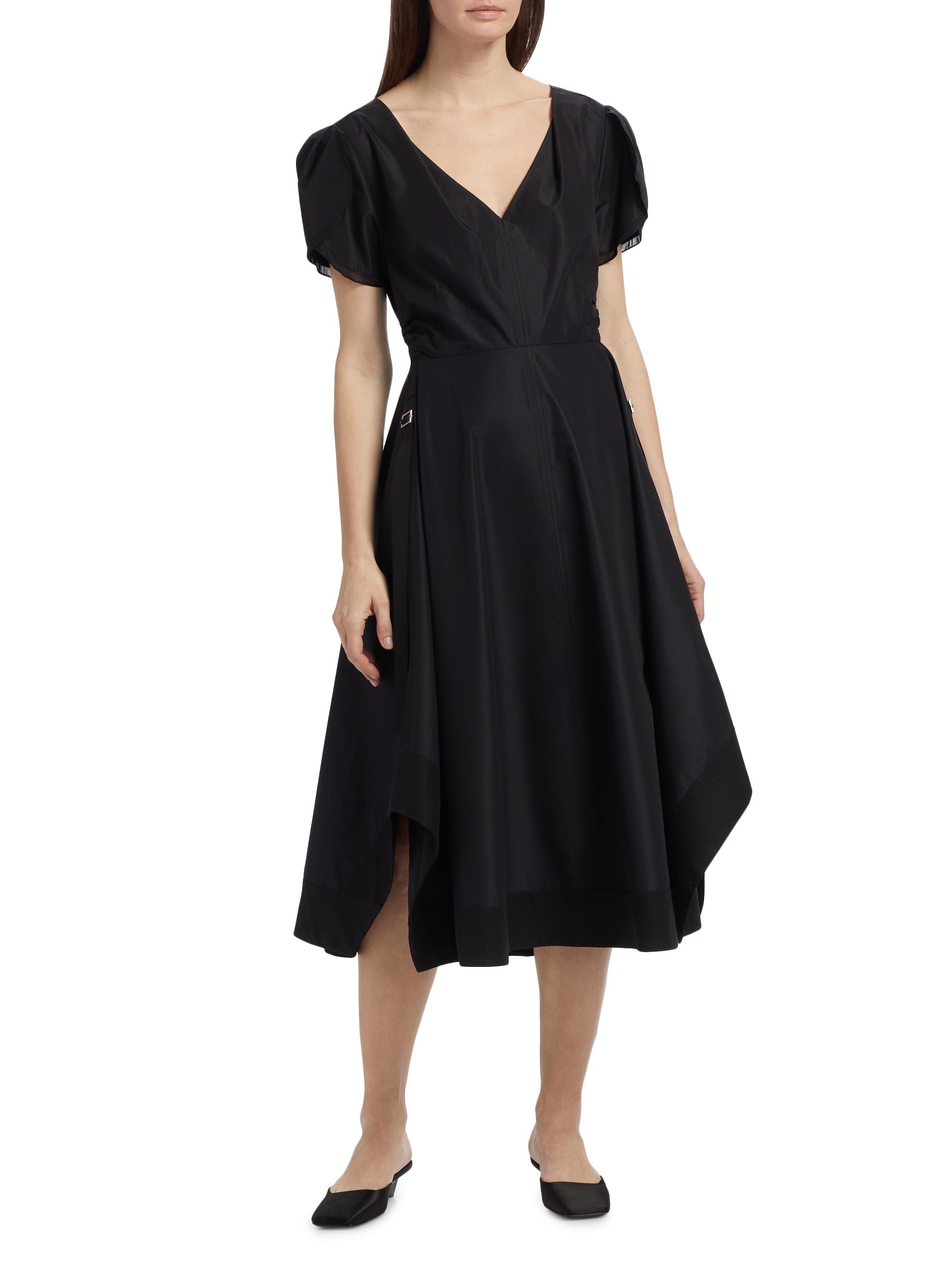 balloon sleeve green dress Baltic Born Womens Stefania Midi Dress | Green main image 1