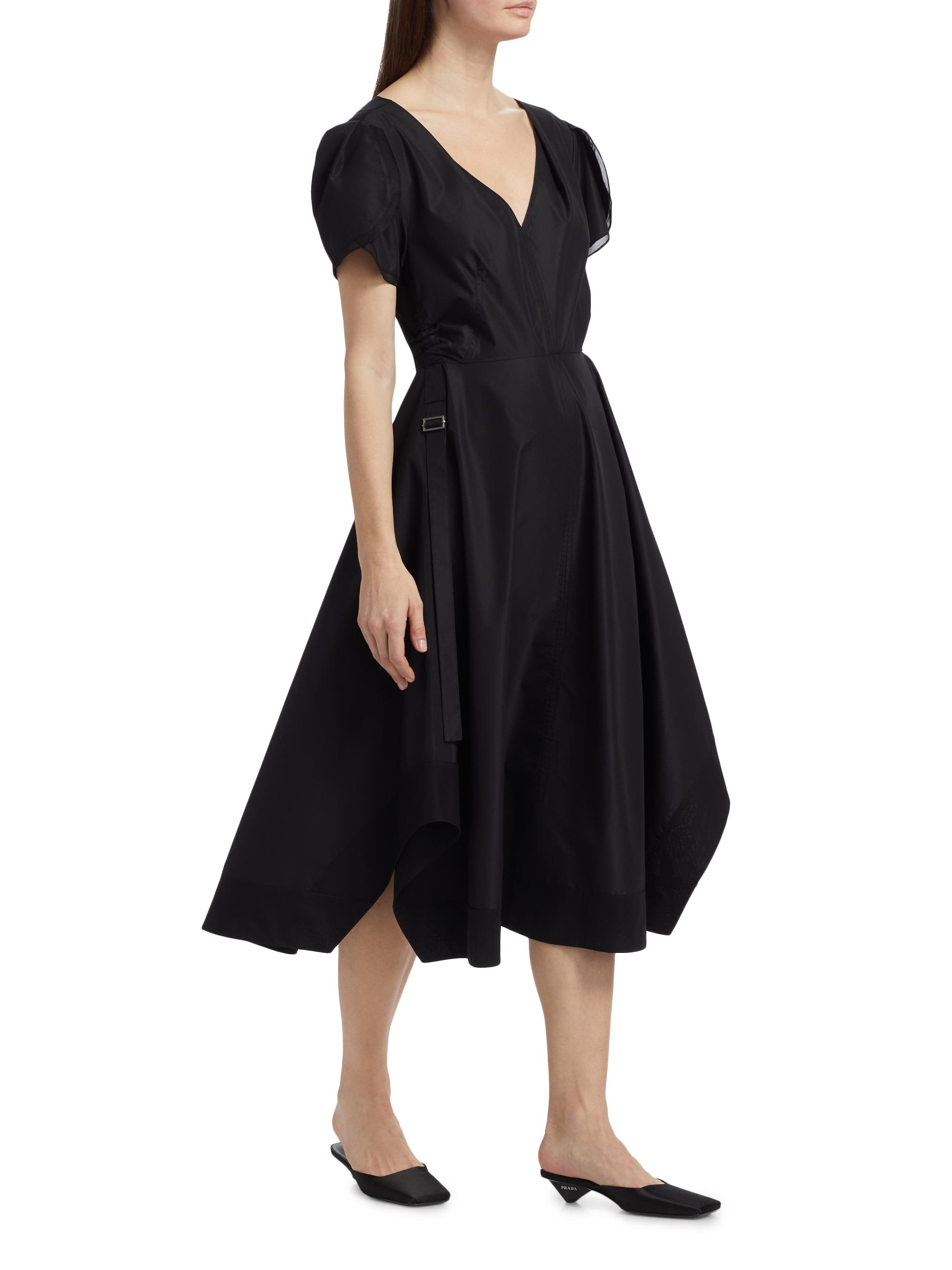3.1 Phillip Lim Soft Tulip Sleeve V-Neck Midi-Dress | Saks Fifth