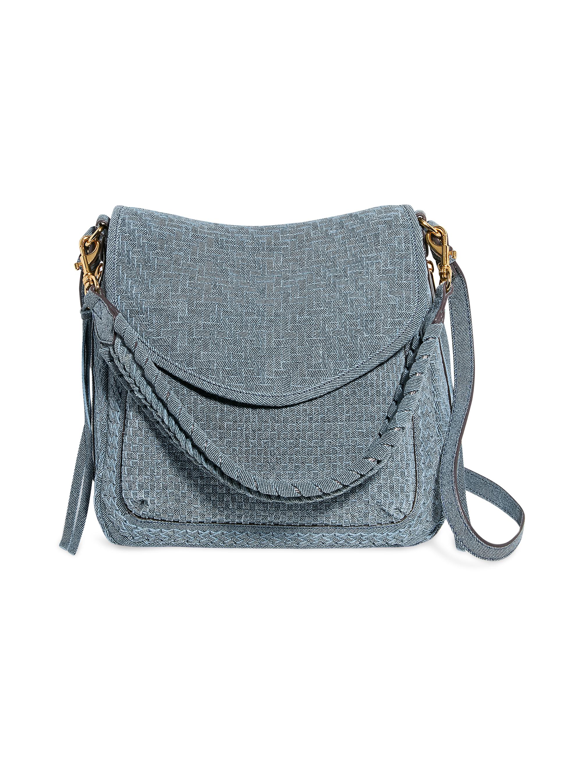 Aimee Kestenberg Women's All For Love Woven Zip Top Convertible Shoulder Bag - Bright Denim
