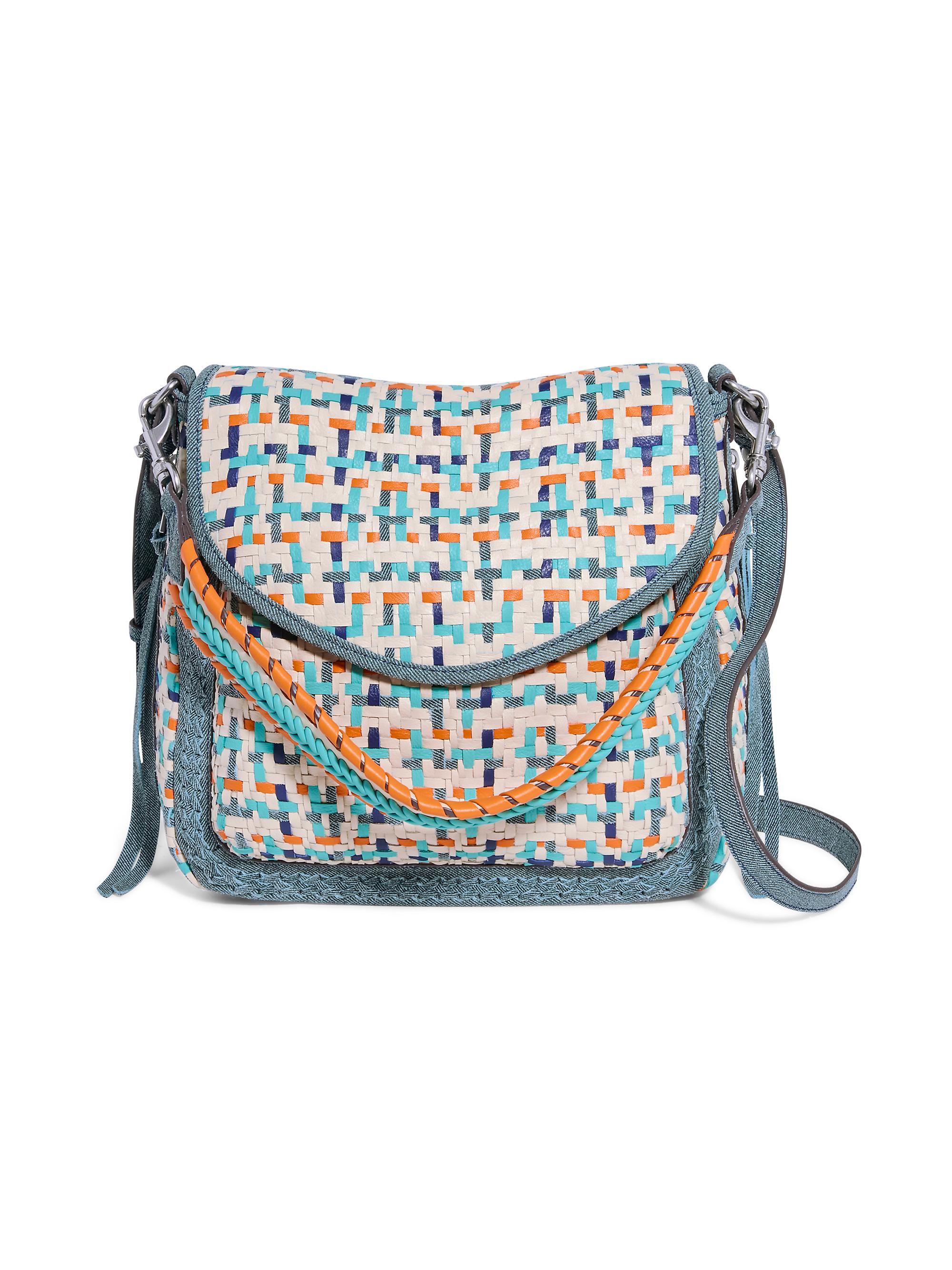 Aimee Kestenberg Women's All For Love Woven Zip Top Convertible Shoulder Bag - Multicolored