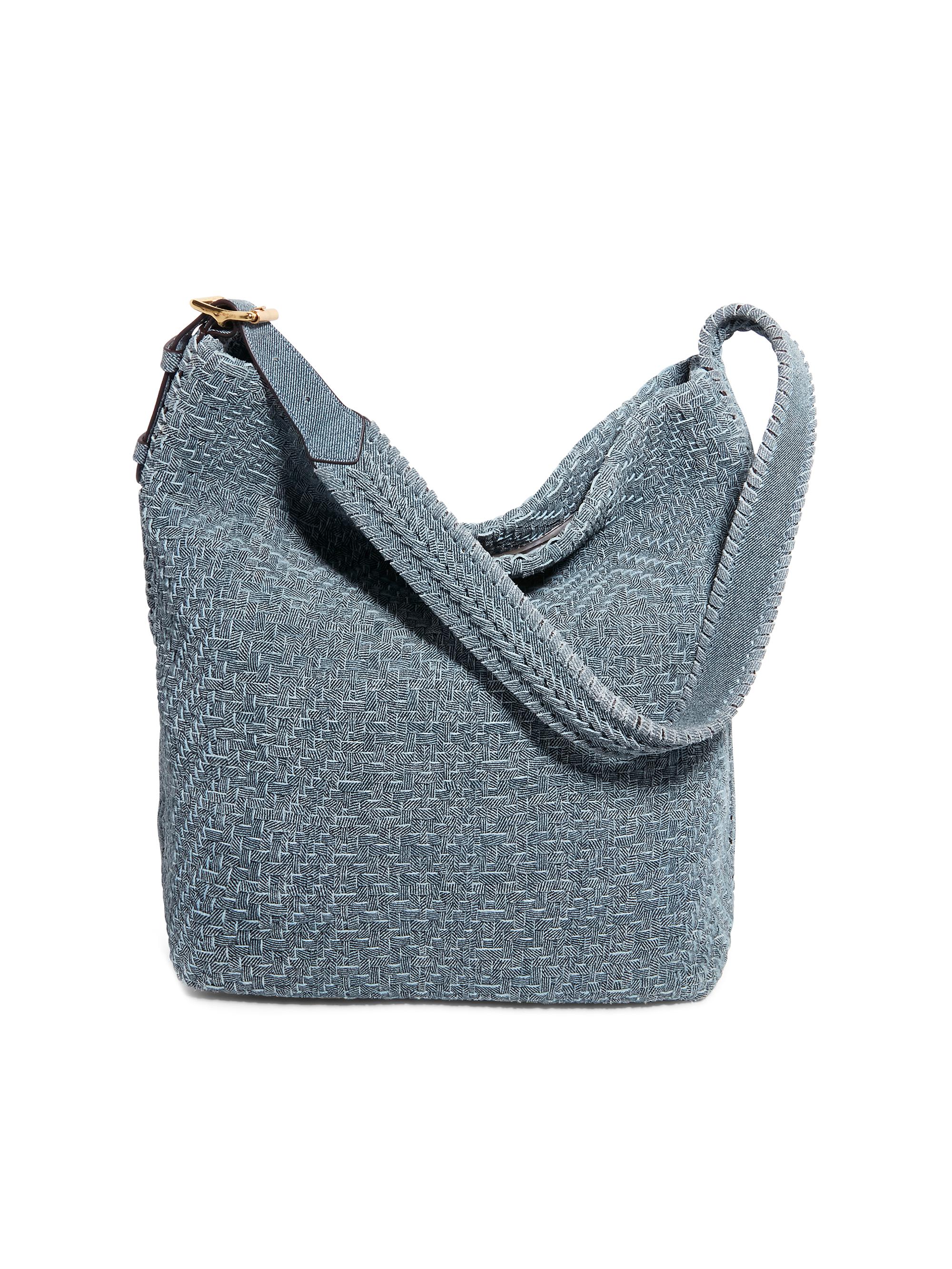 Aimee Kestenberg Women's All For Love Leather Bucket Bag - Bright Denim Woven