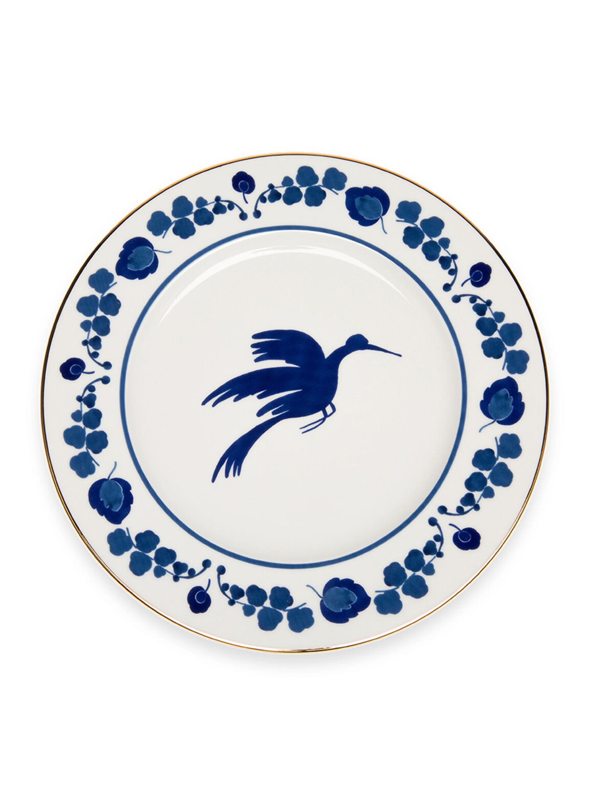 La DoubleJ Charger Plate - Wildbird Blue