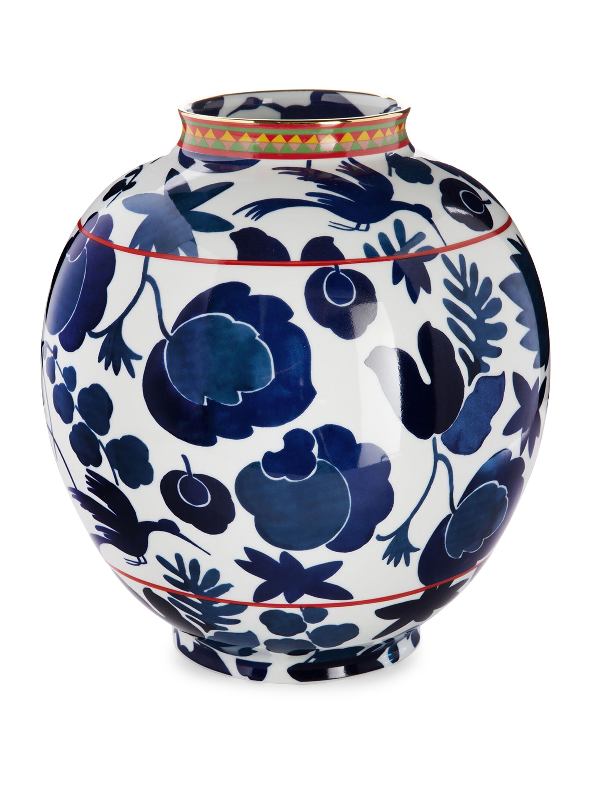 La DoubleJ Big Bubble Vase - Wildbird Blue