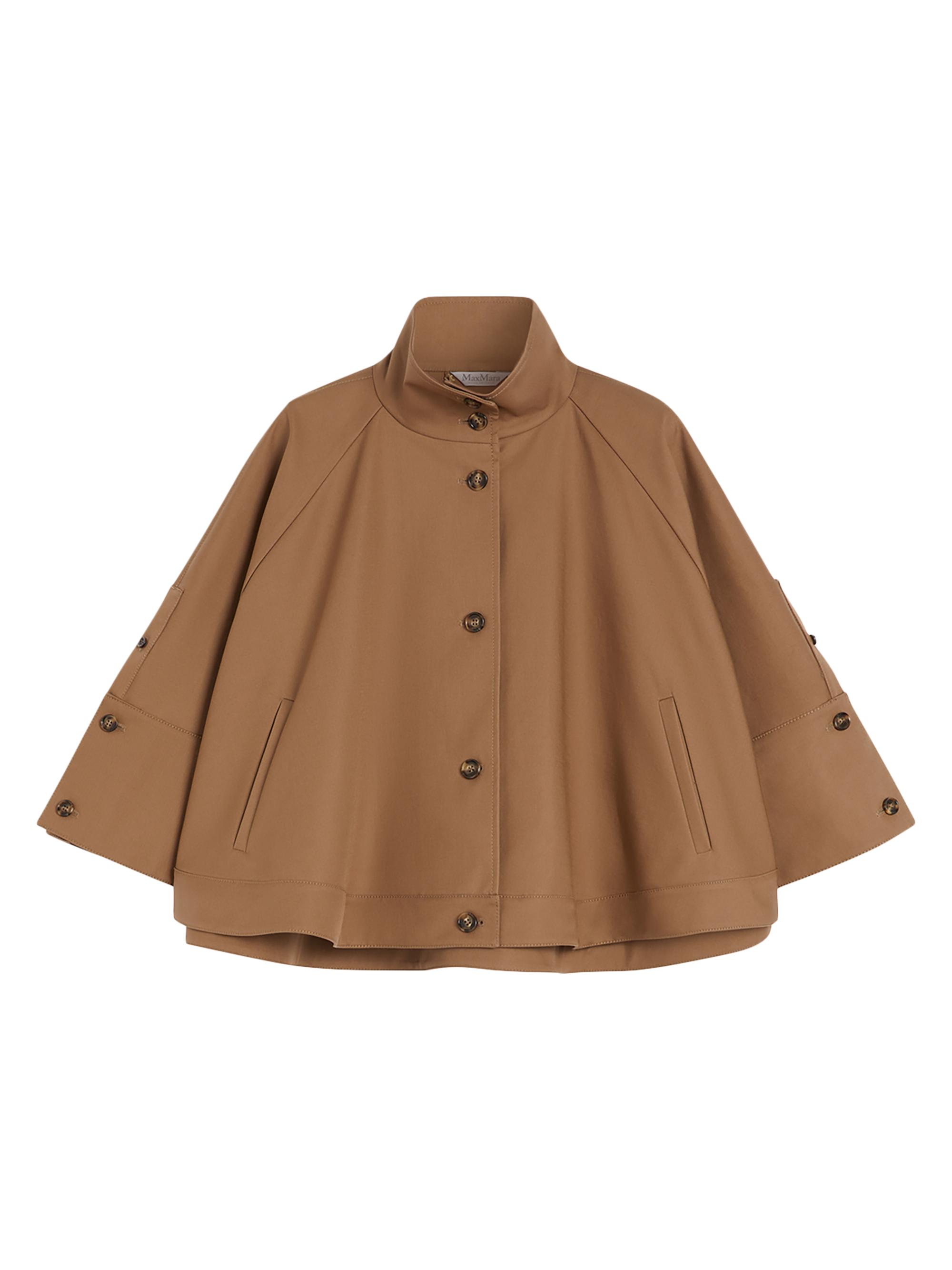 Max Mara Women's Fulcro Single-Breasted Cotton Gabardine Cape - Colonial