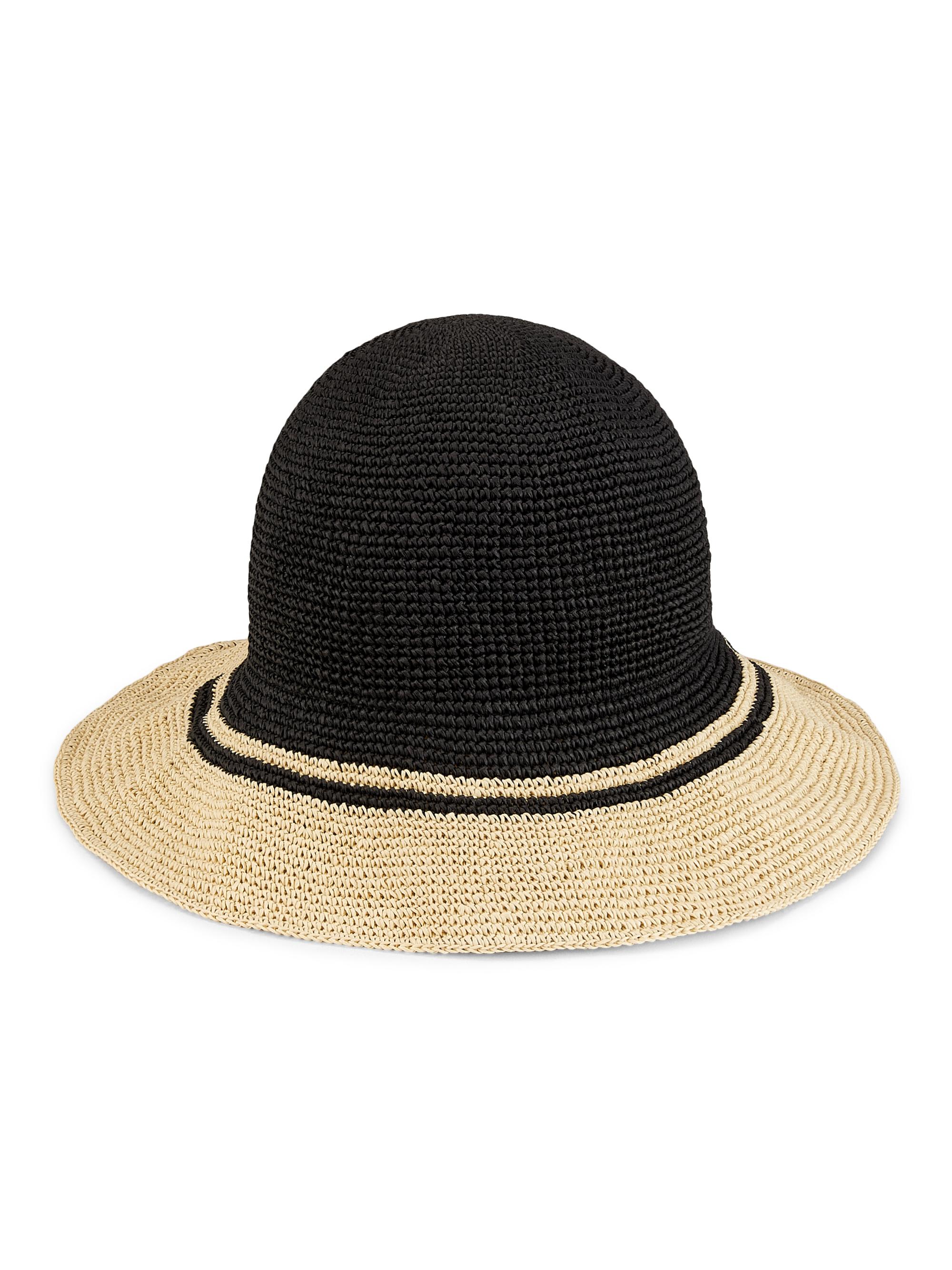 Toteme Women's Crochet-Trimmed Sun Hat - Black