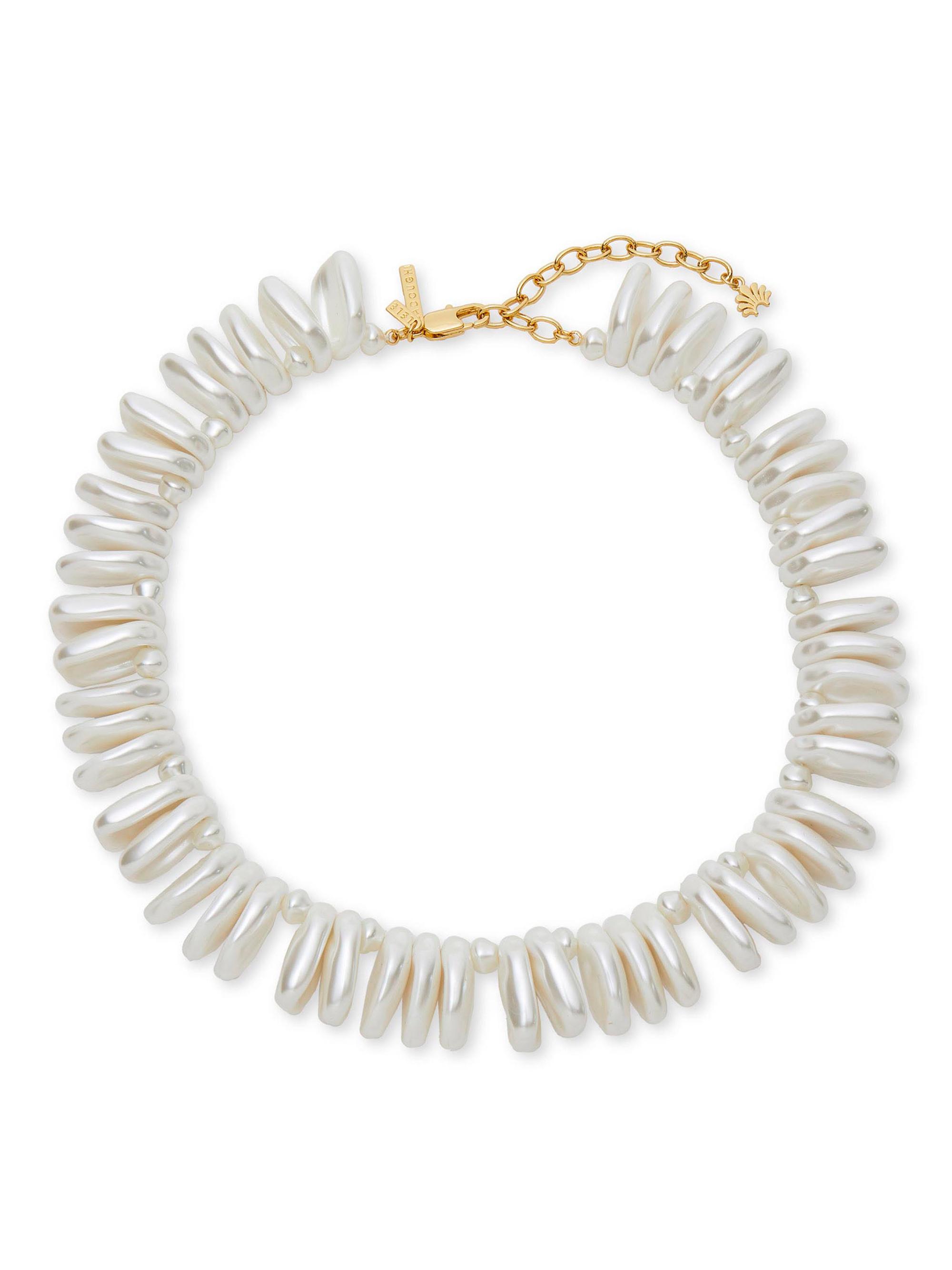 Lele Sadoughi Women's Corfu Imitation Pearl Collar Necklace - Pearl