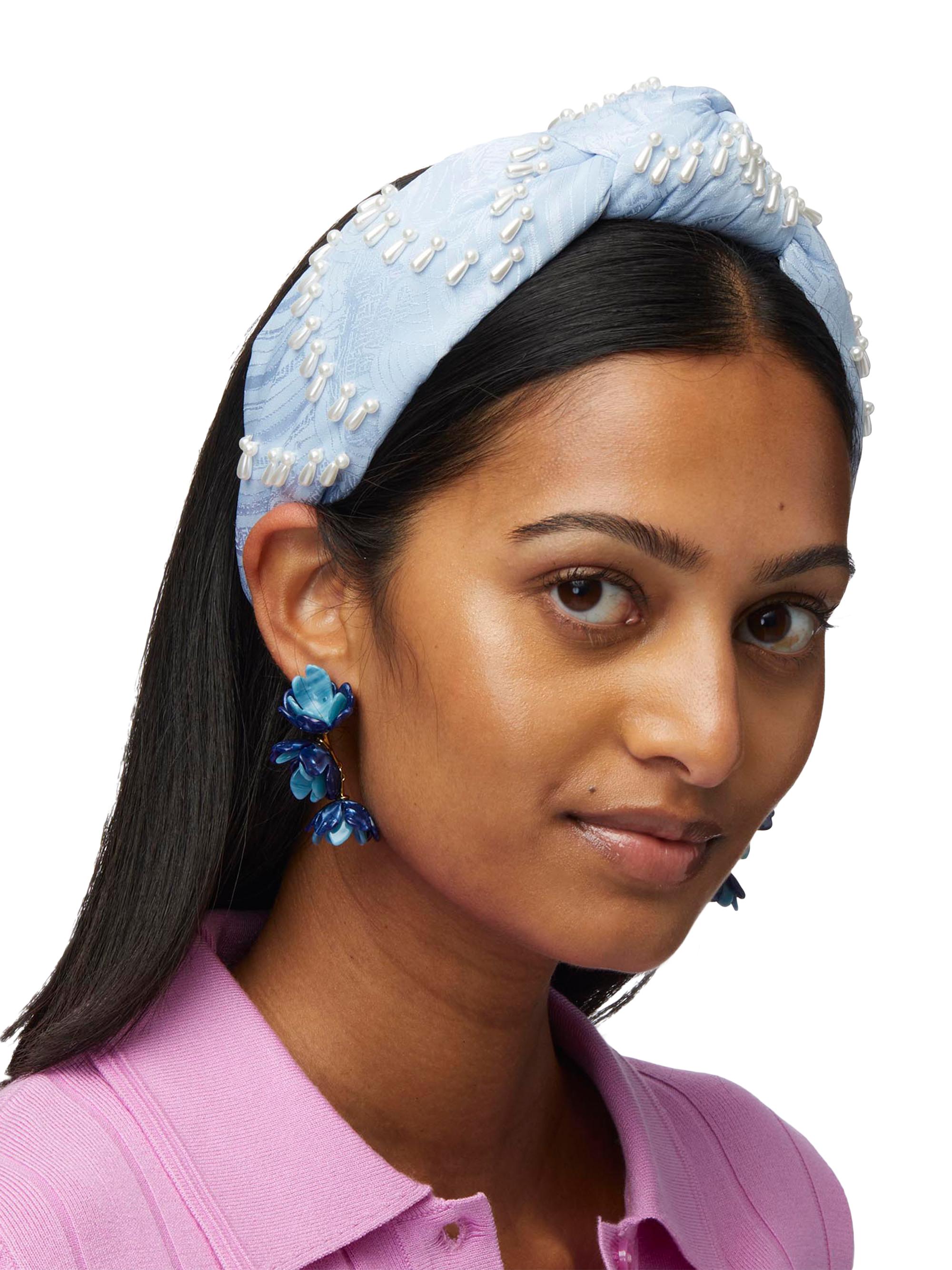Lele Sadoughi Knotted Venus Embellished Brocade Headband | Saks