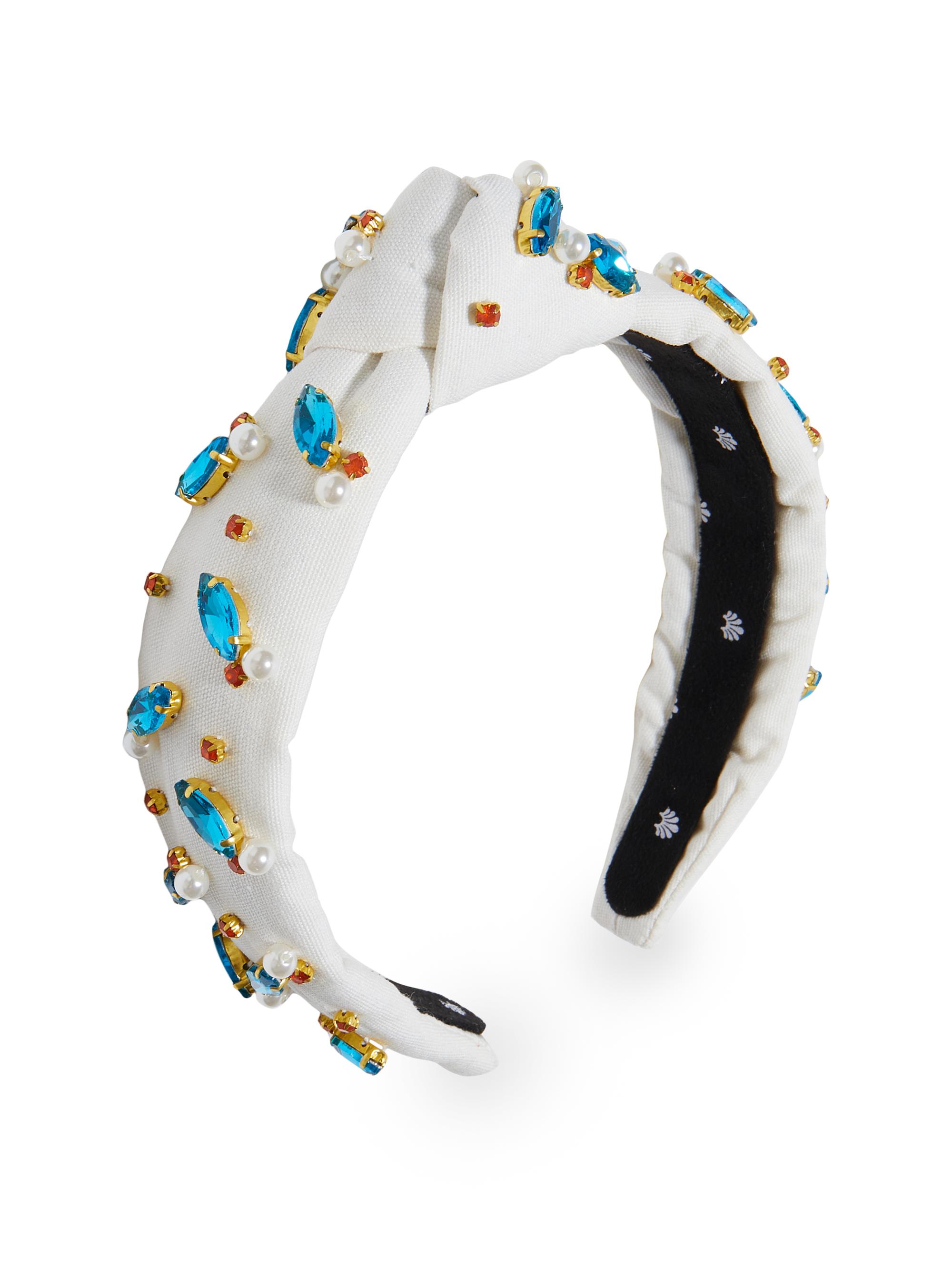 Lele Sadoughi Women's Slim Knotted Crystal Headband -