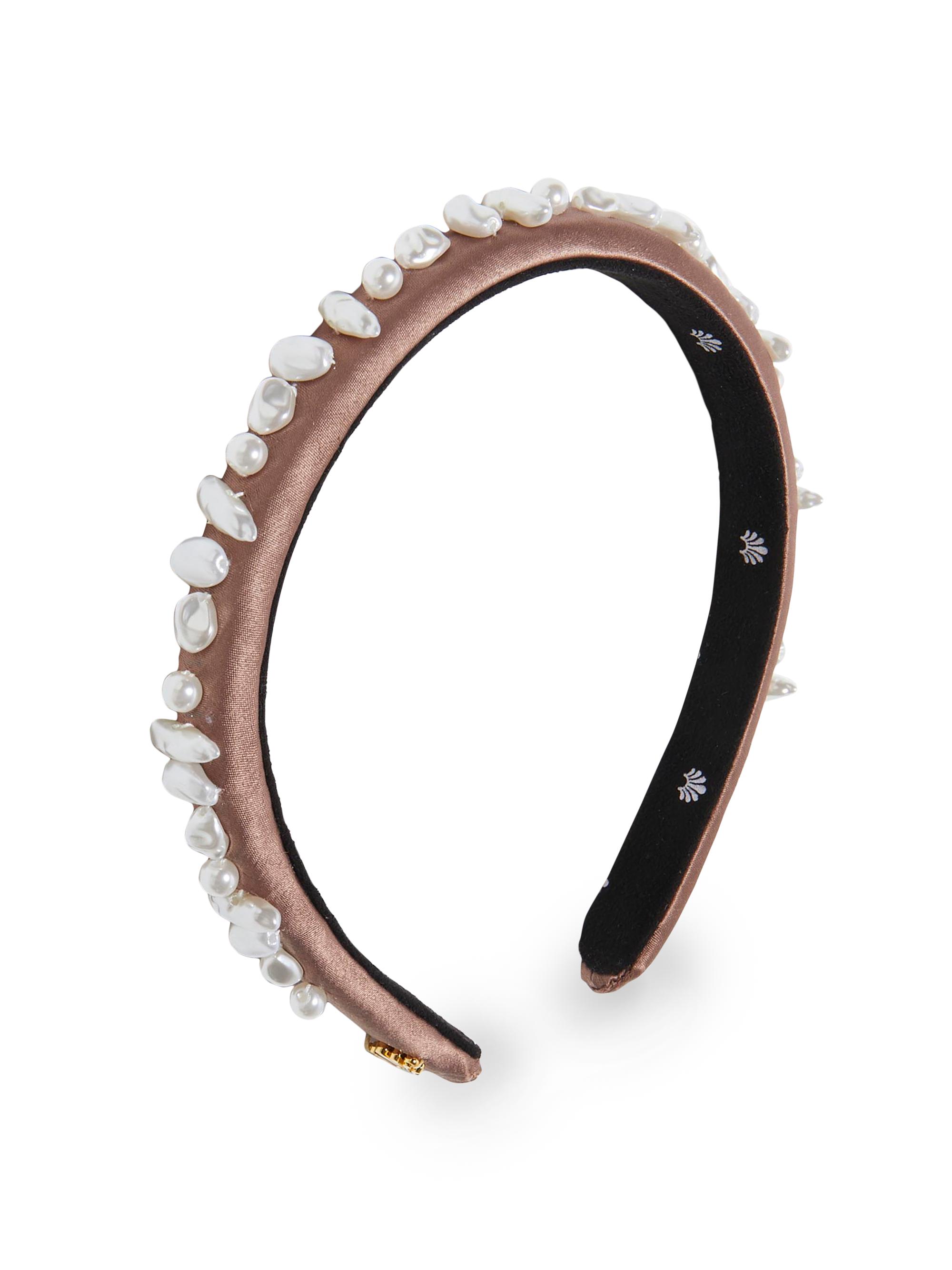 Lele Sadoughi Women's Gigi Treasure Imitation Pearl Headband - Fawn