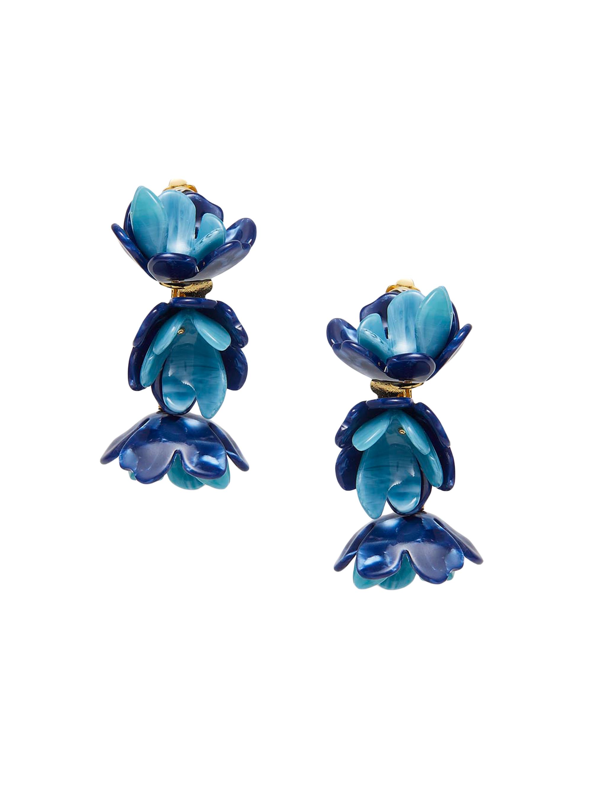 Lele Sadoughi Women's Mini Rose 14K-Gold-Plated & Acetate Drop Earrings - Azure