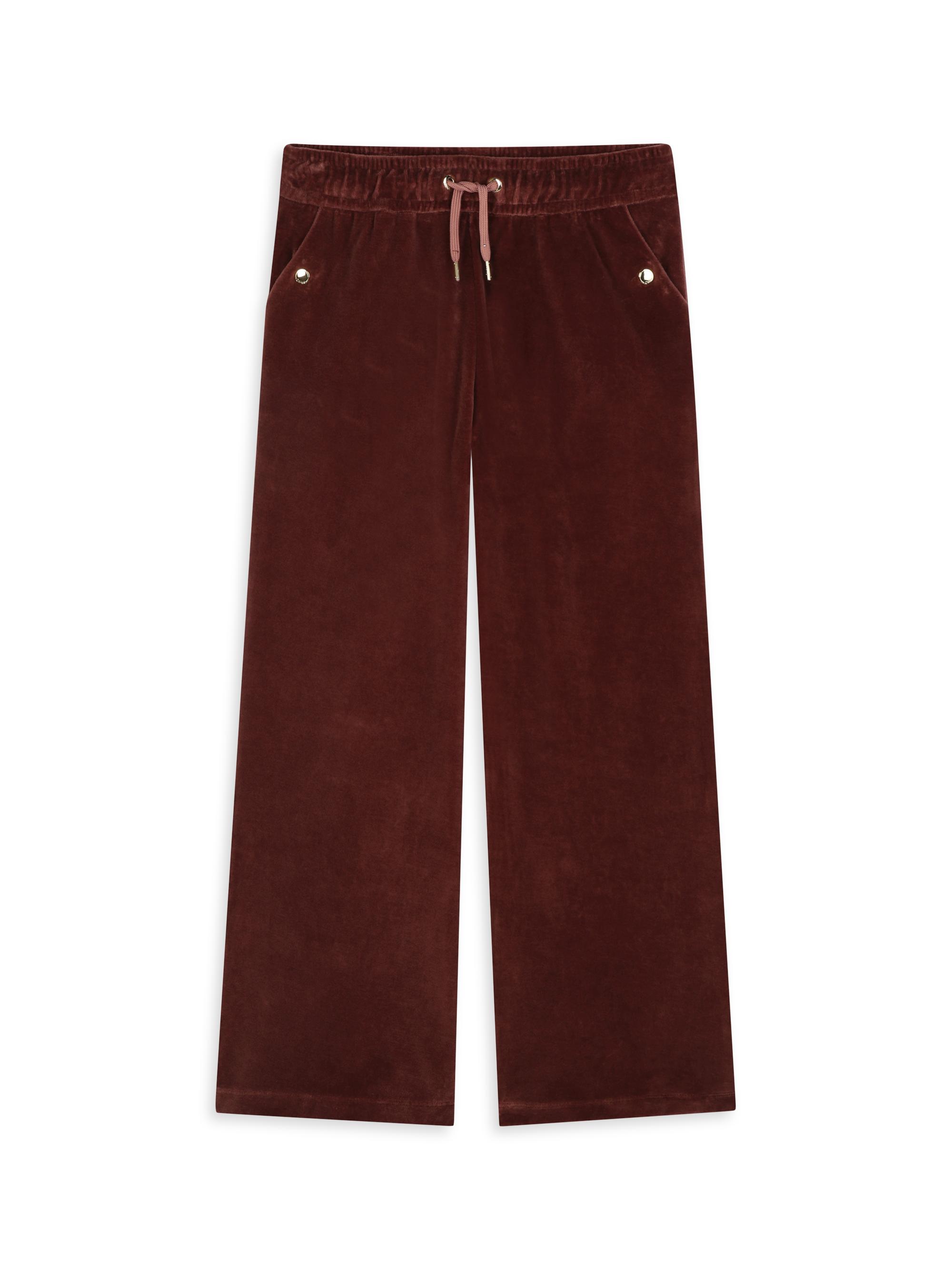 Chloé Little Girl's & Girl's Velvet Jogger Trousers - Crimson