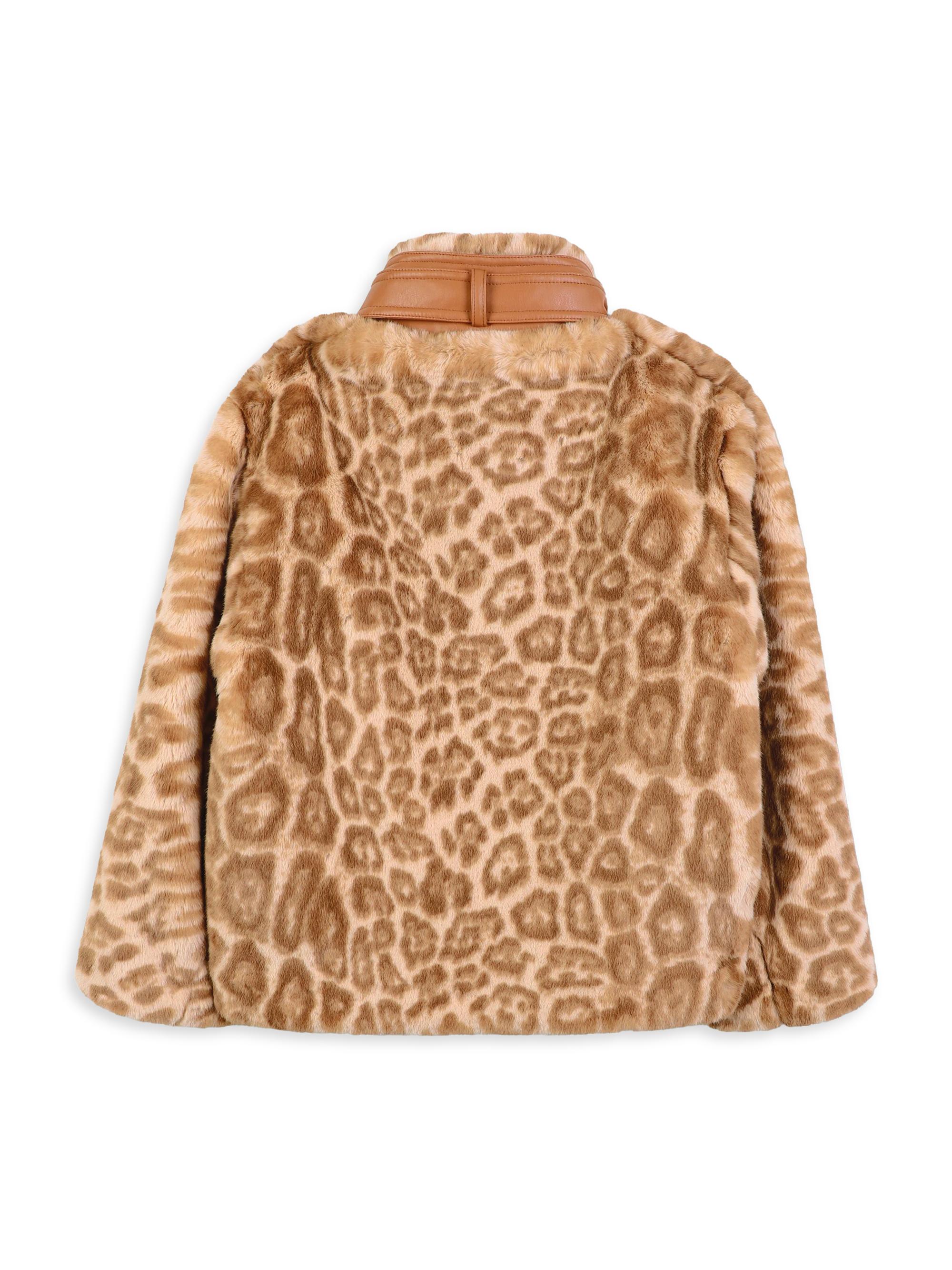 Chloé Little Girl's & Girl's Leopard Faux Fur Jacket | Saks Fifth