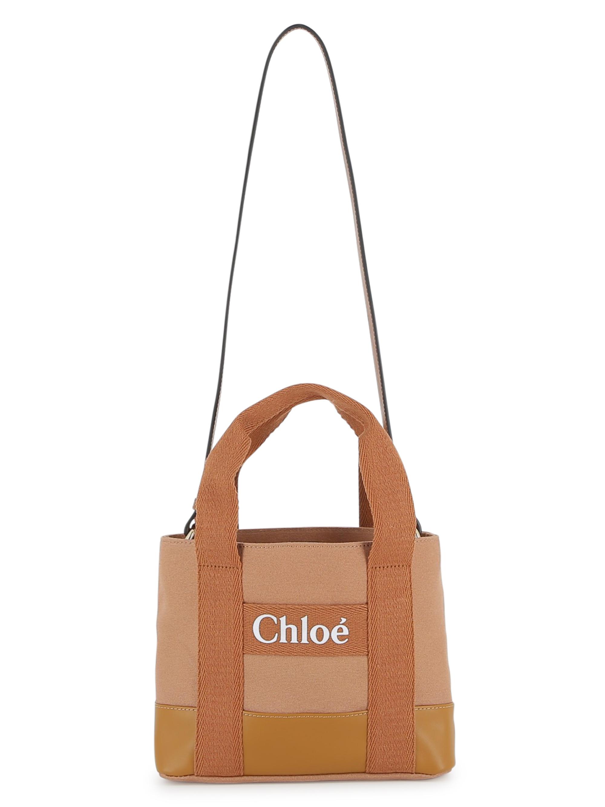 Chloé Girl's Logo Canvas Rucksack | Saks Fifth Avenue