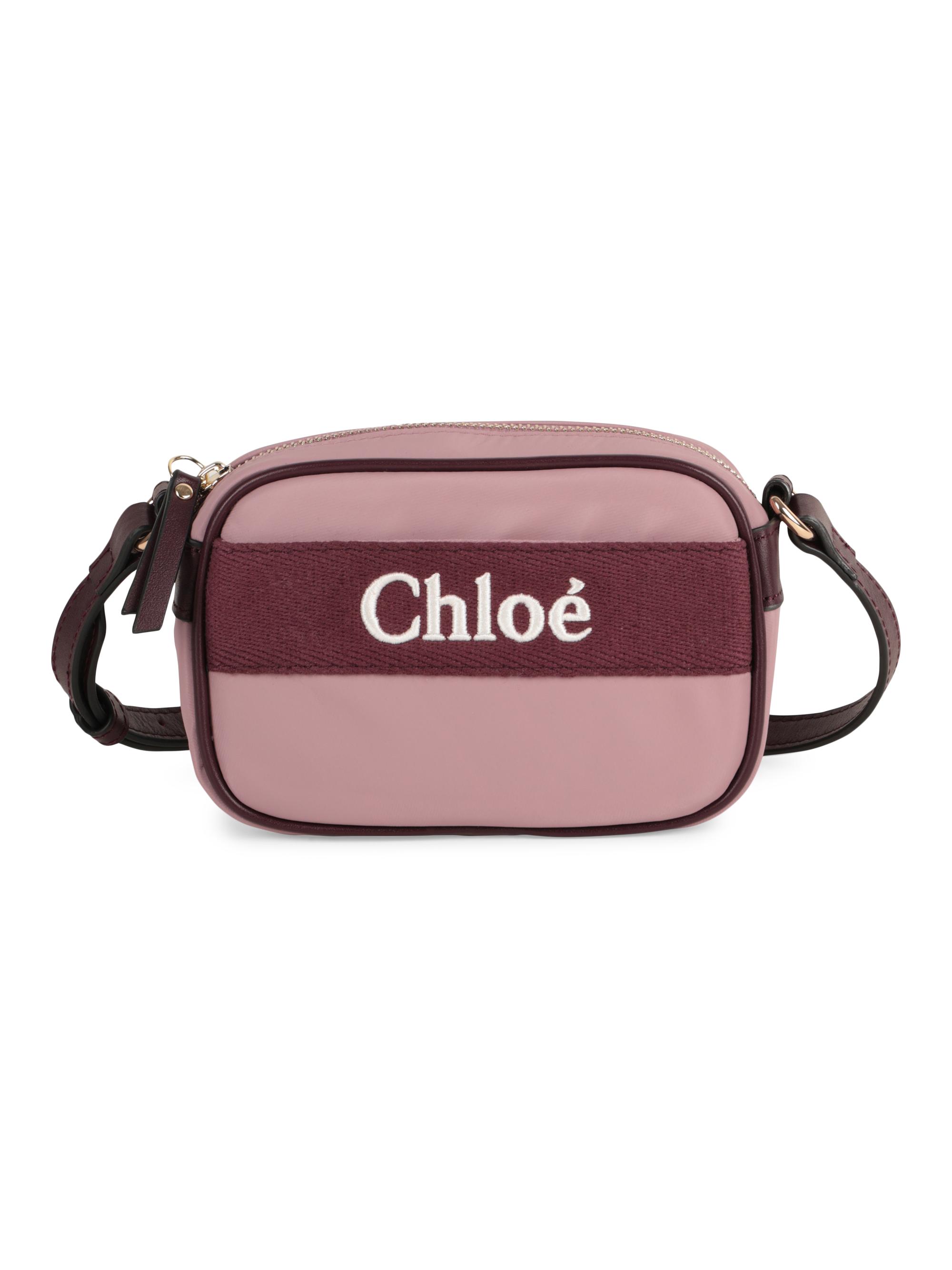 Chloé Girl's Logo Crossbody Bag - Ice Purple