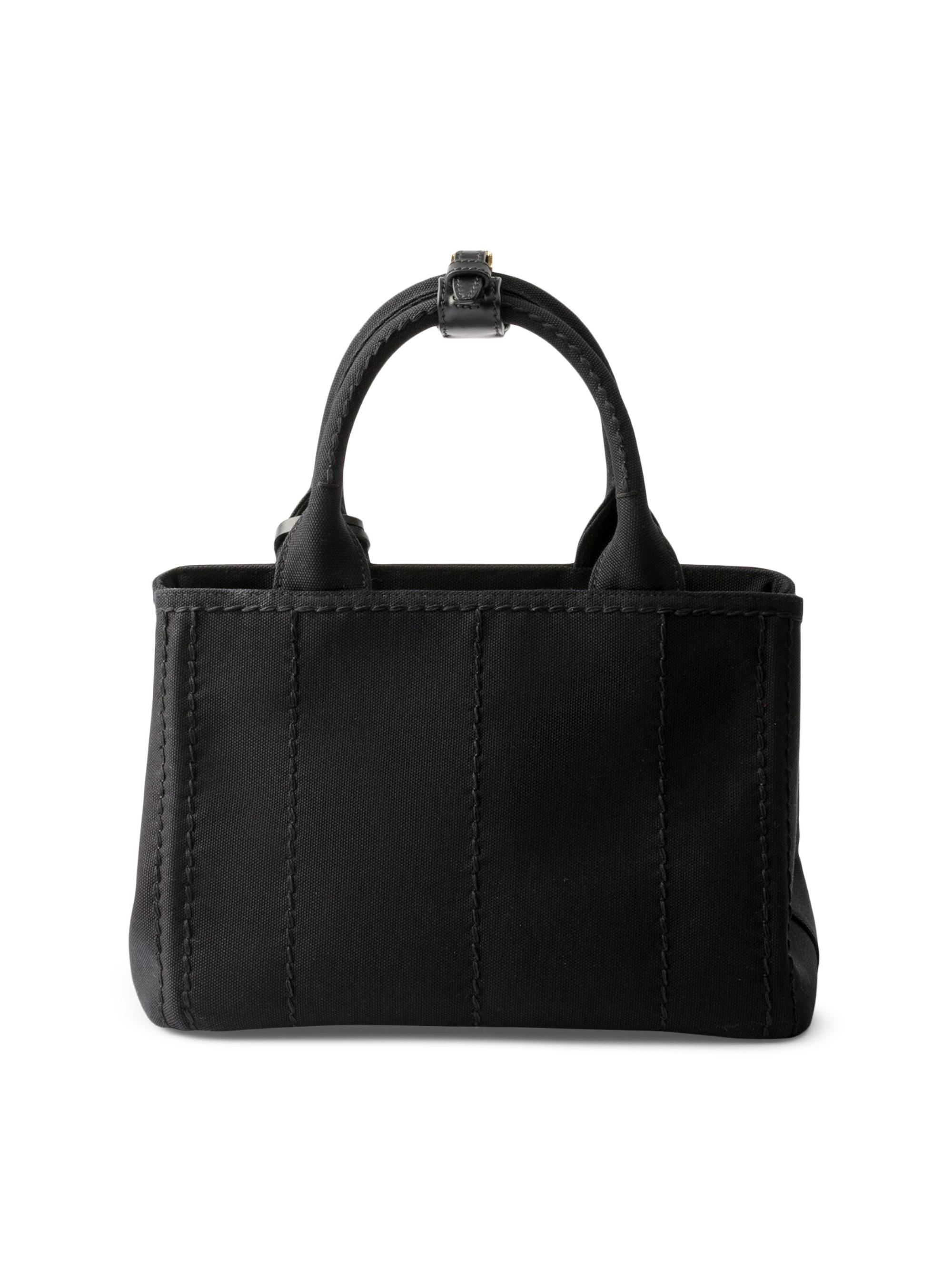 Prada Jardiniere Small Cotton Canvas Top Handle Bag | Saks Fifth