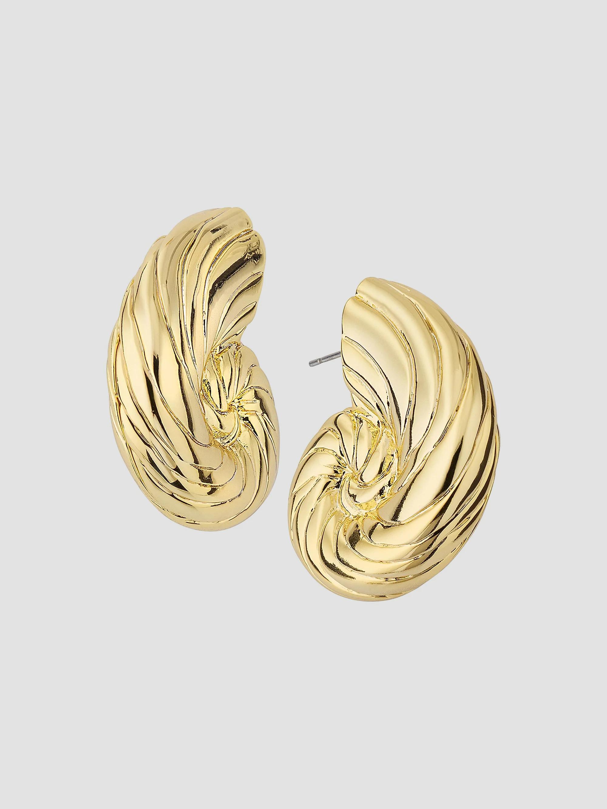 Lele Sadoughi Women's Nautilus 14K-Gold-Plated Stud Earrings - Gold