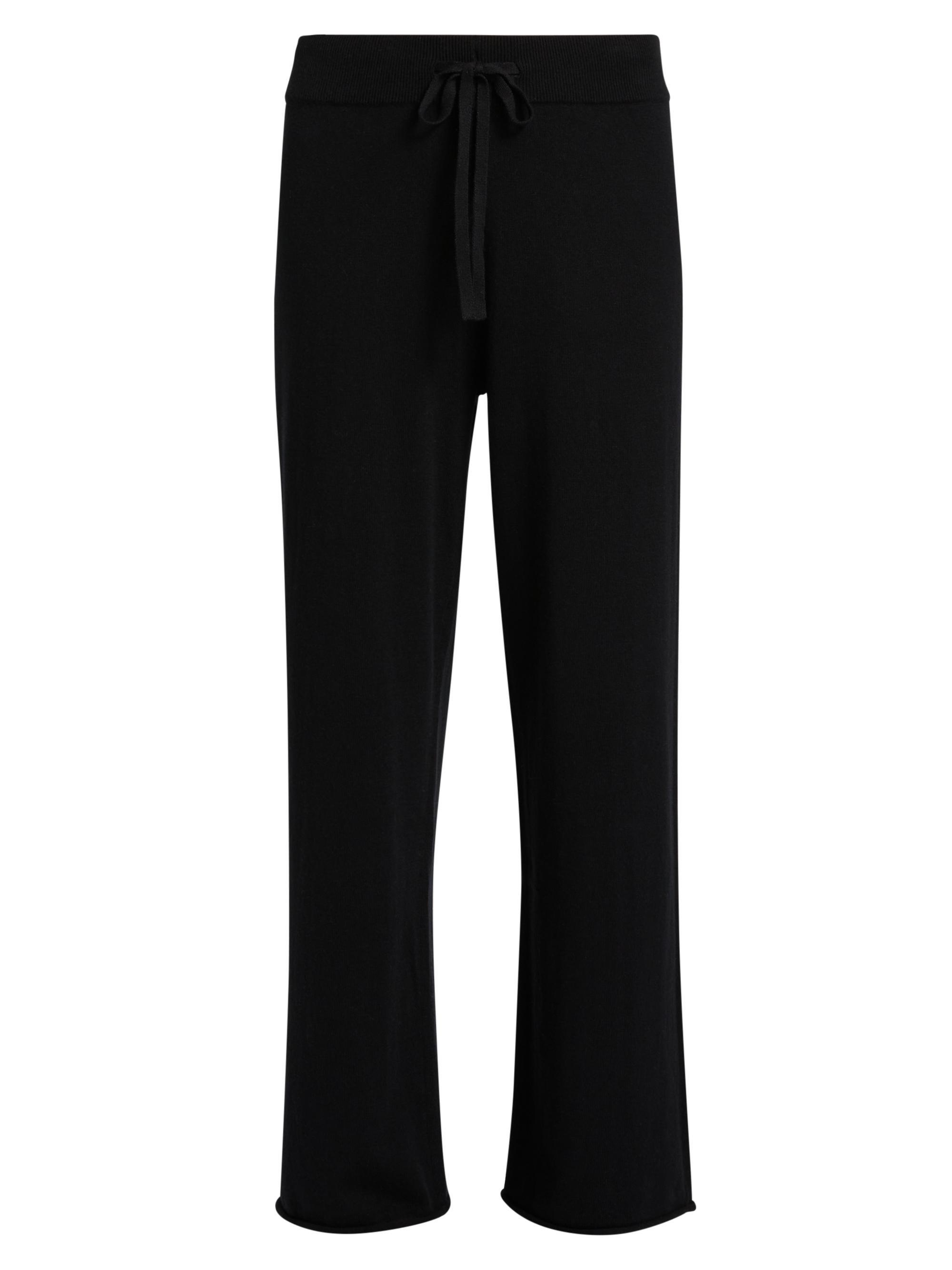 Papinelle Women's Do Not Disturb Cotton-Cashmere Straight-Leg Pants - Black