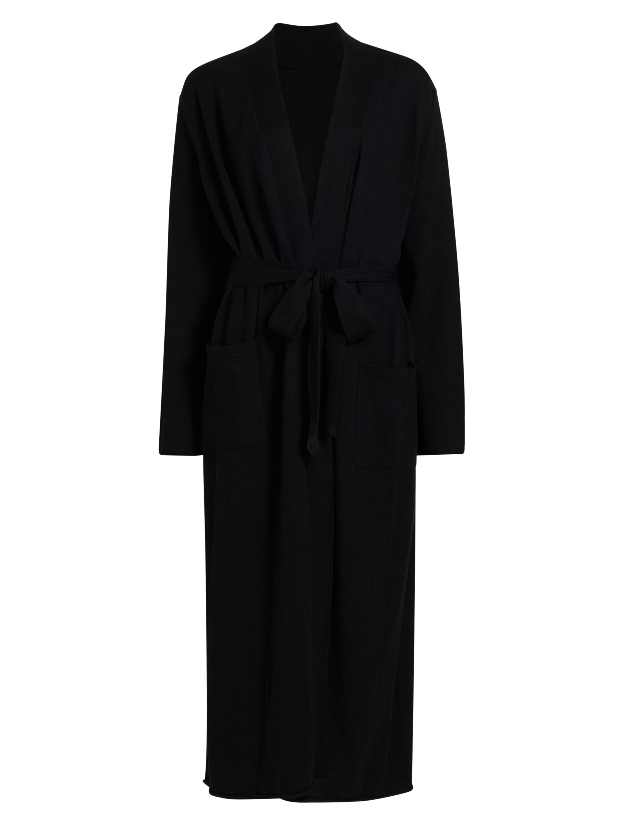 Papinelle Women's Do Not Disturb Cotton-Cashmere Maxi Robe - Black