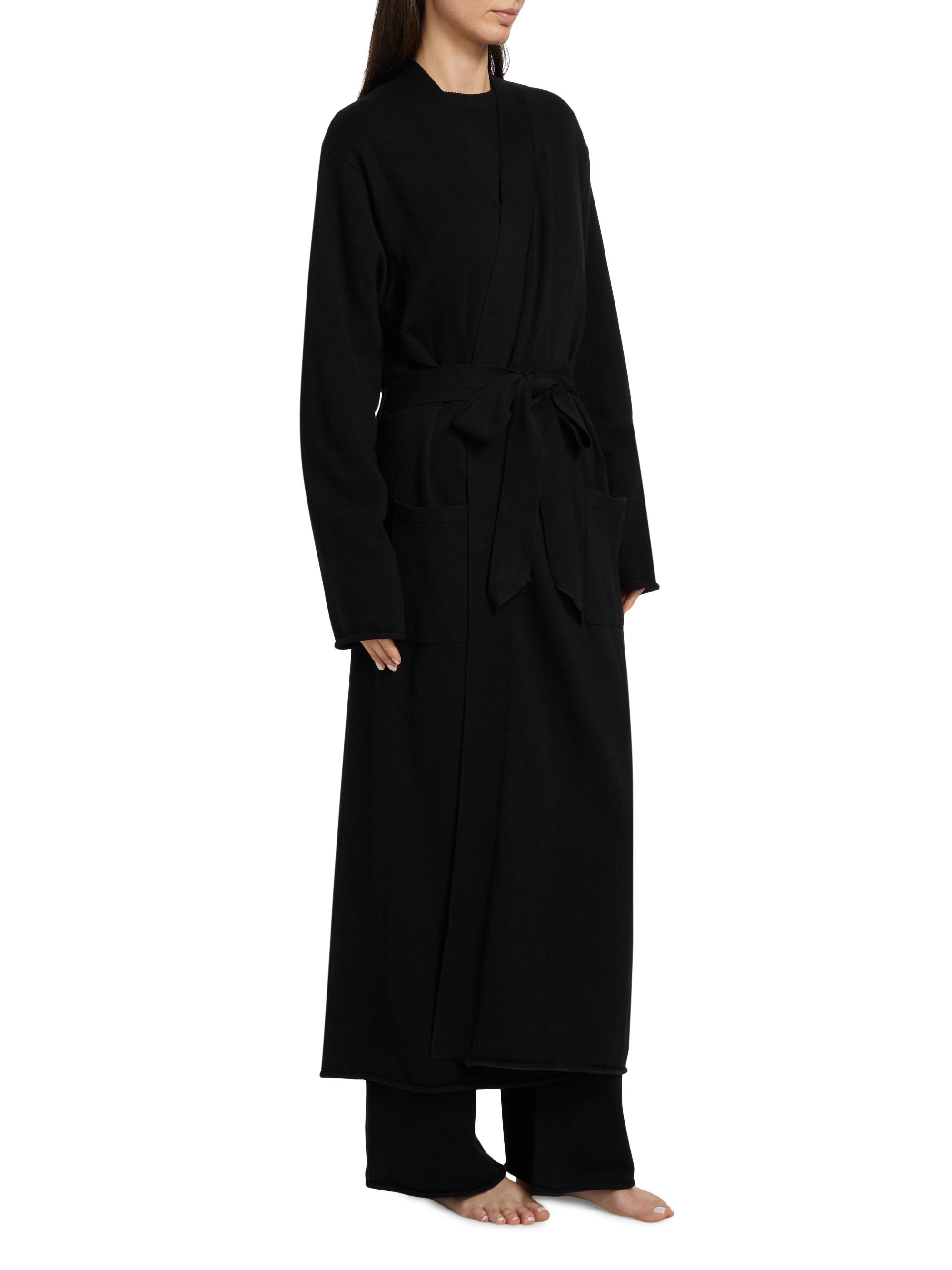 Robe Maxi Noire Southern Cotton - Taille S/M (36-38), Fluide Comme De La Soie, Motif Fleurs & Oiseaux