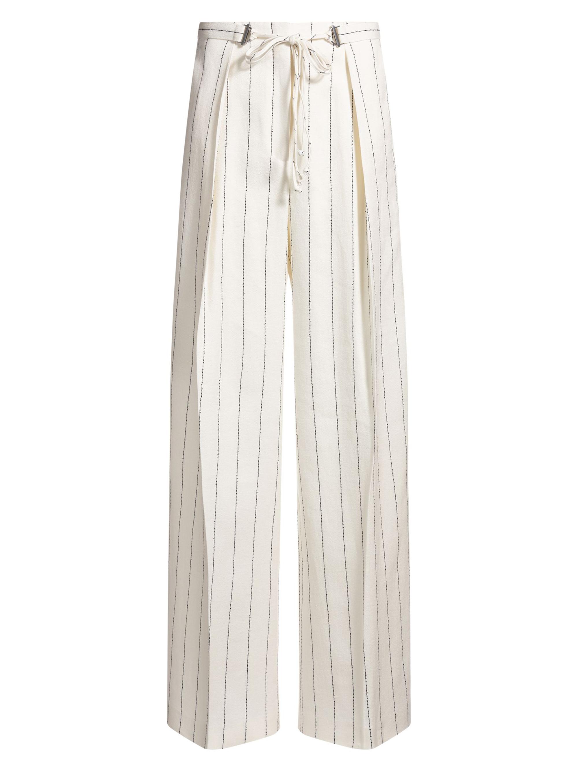 BOSS Women's Loose-Fit Suit Trousers - White