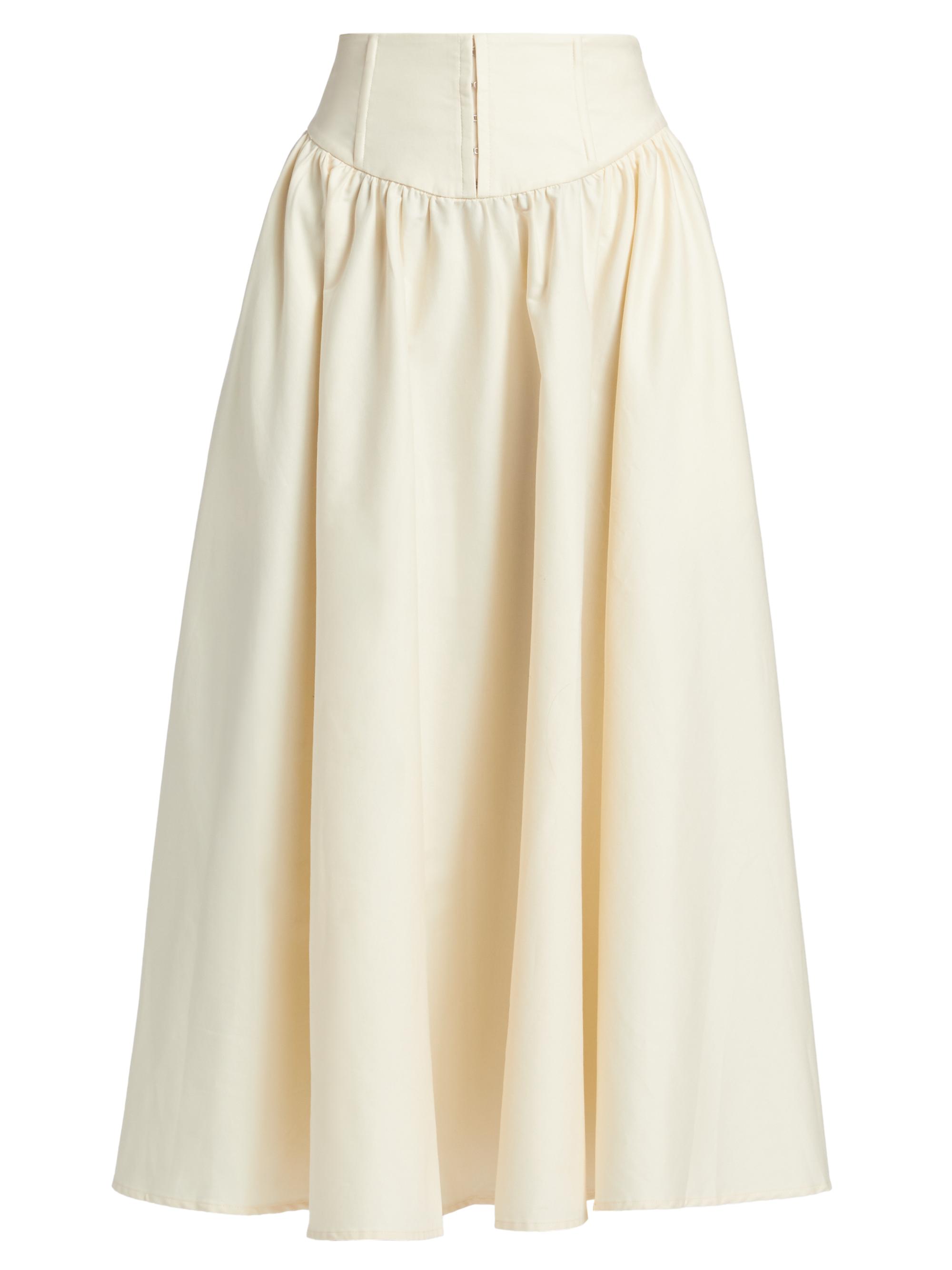Reformation Polina Cotton Poplin Skirt Saks Fifth Avenue