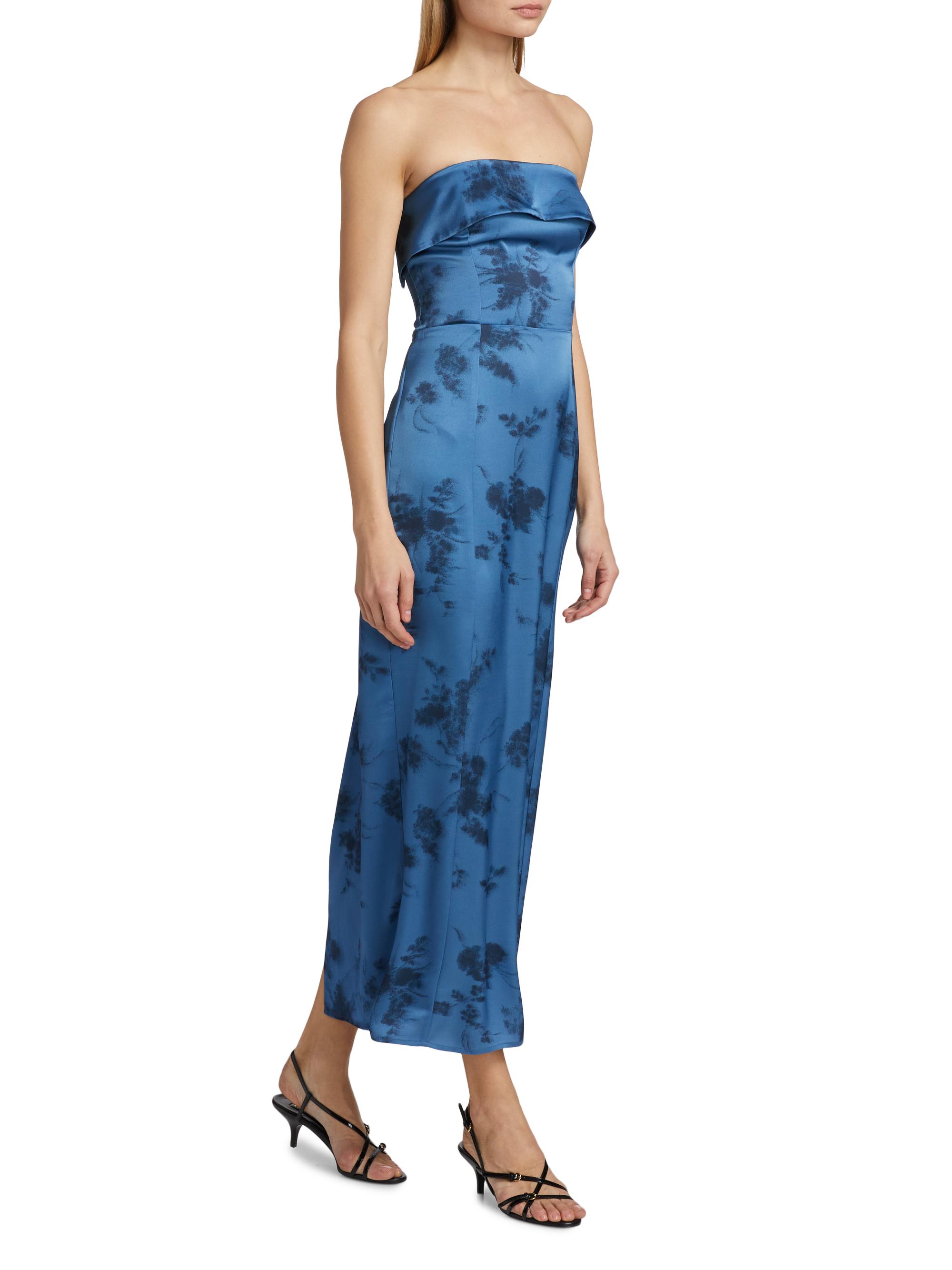 Reformation Johan Satin Cocktail Dress | Saks Fifth Avenue
