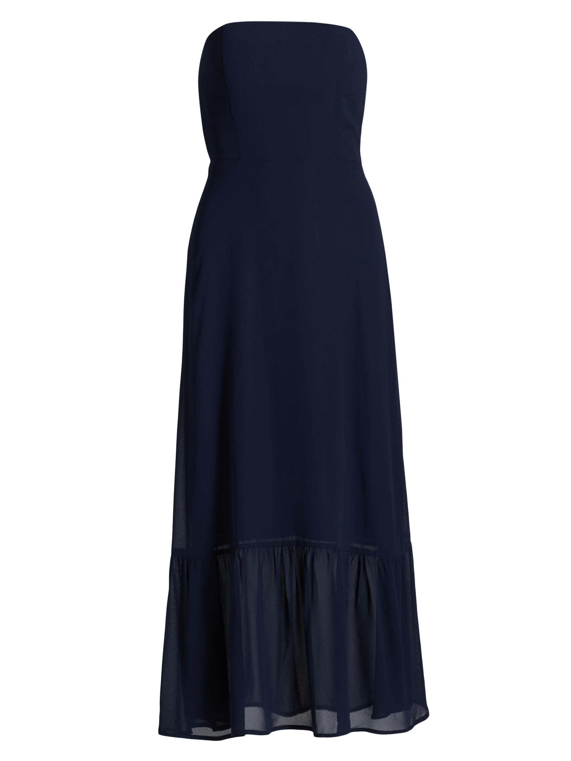 Reformation Women's Arta Strapless Midi-Dress - Navy