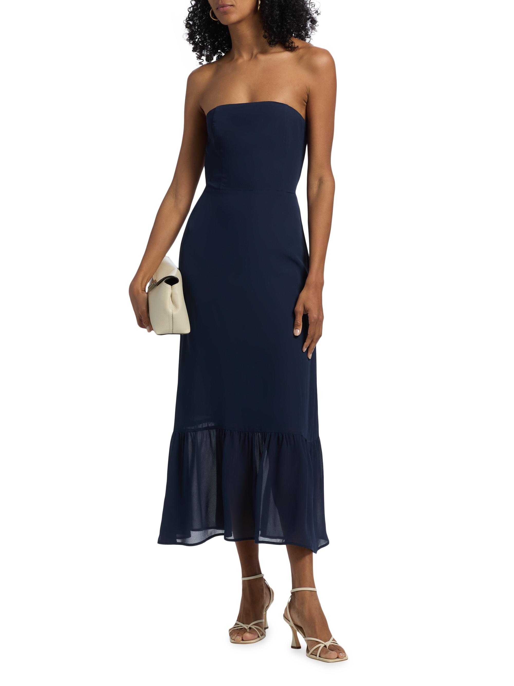 Reformation Arta Strapless Midi-Dress | Saks Fifth Avenue