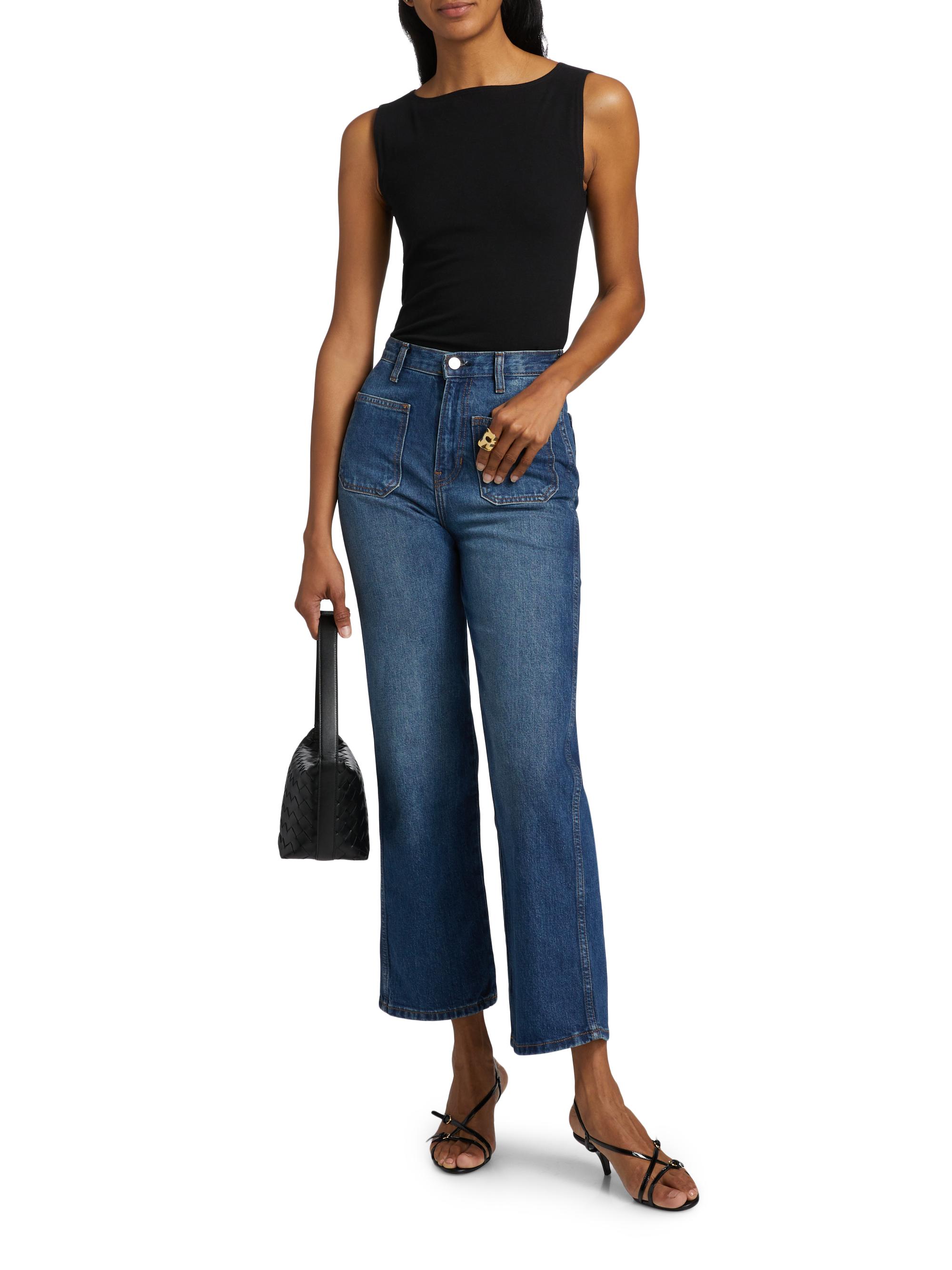 Reformation Alyssa Stretch High-Rise Jeans | Saks Fifth Avenue