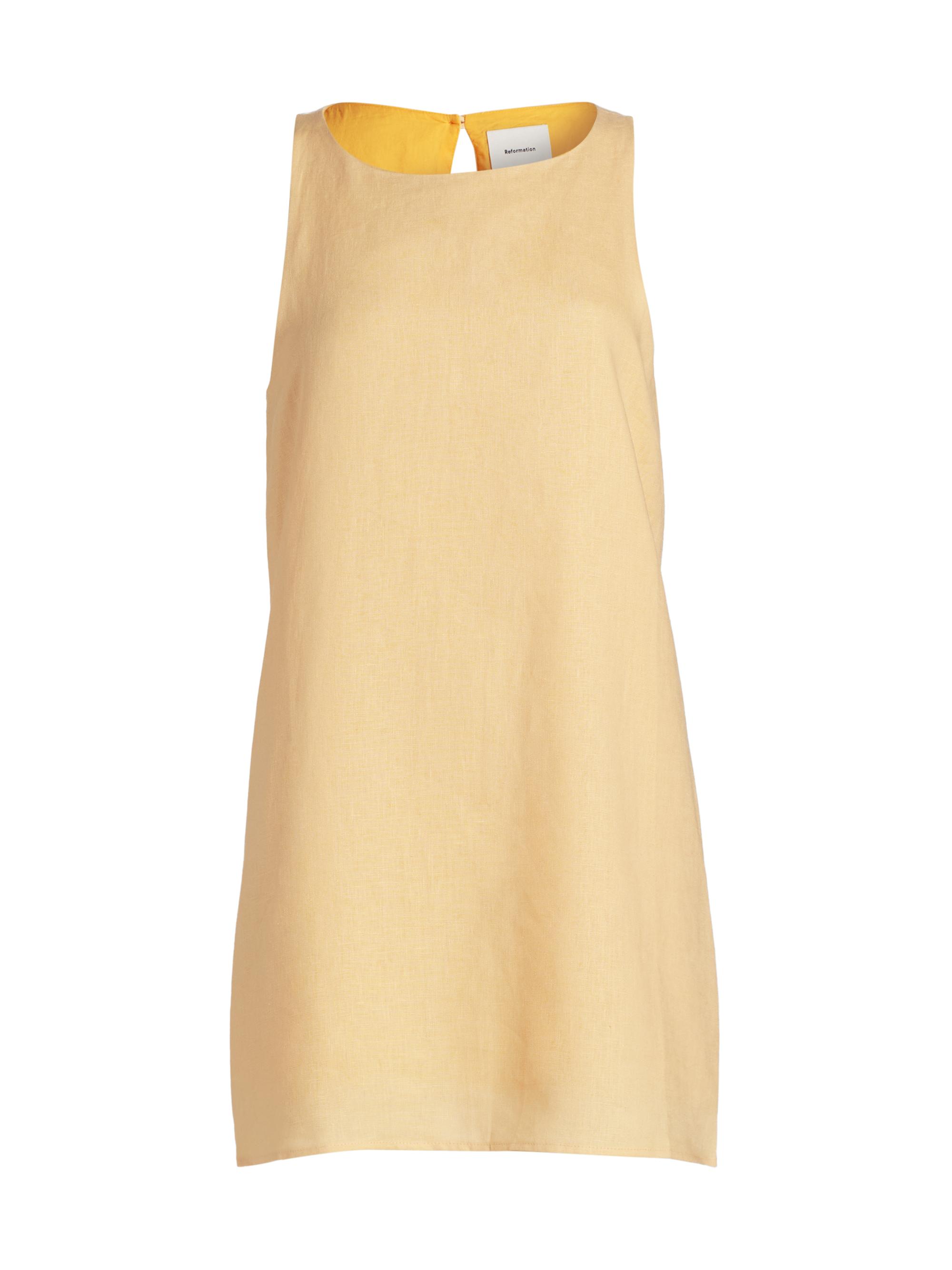 Reformation Women's Jessi Linen Minidress - Parmesan