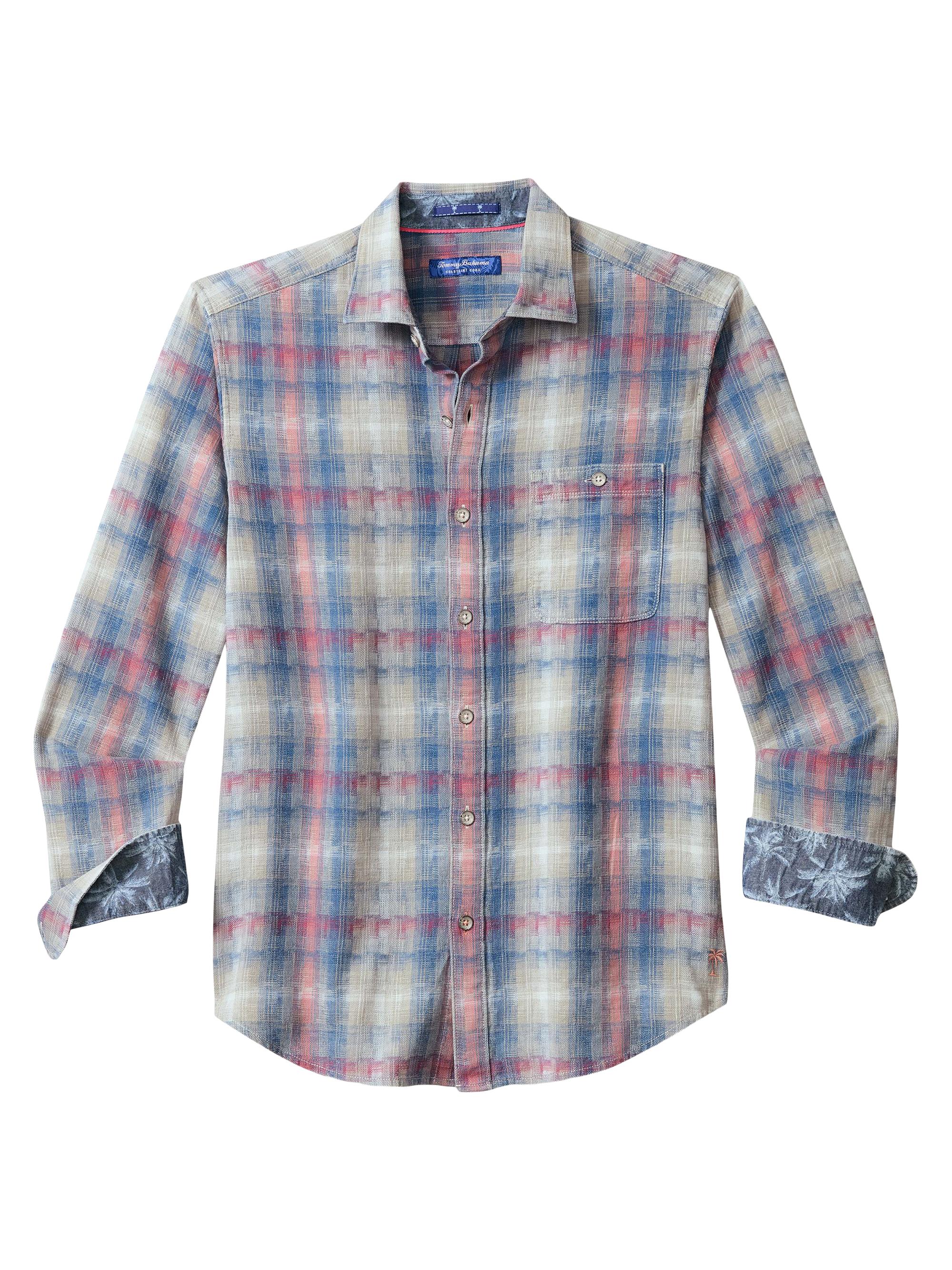 Tommy Bahama Men's Palo Alto Plaid Classic-Fit Shirt - Shellrossa