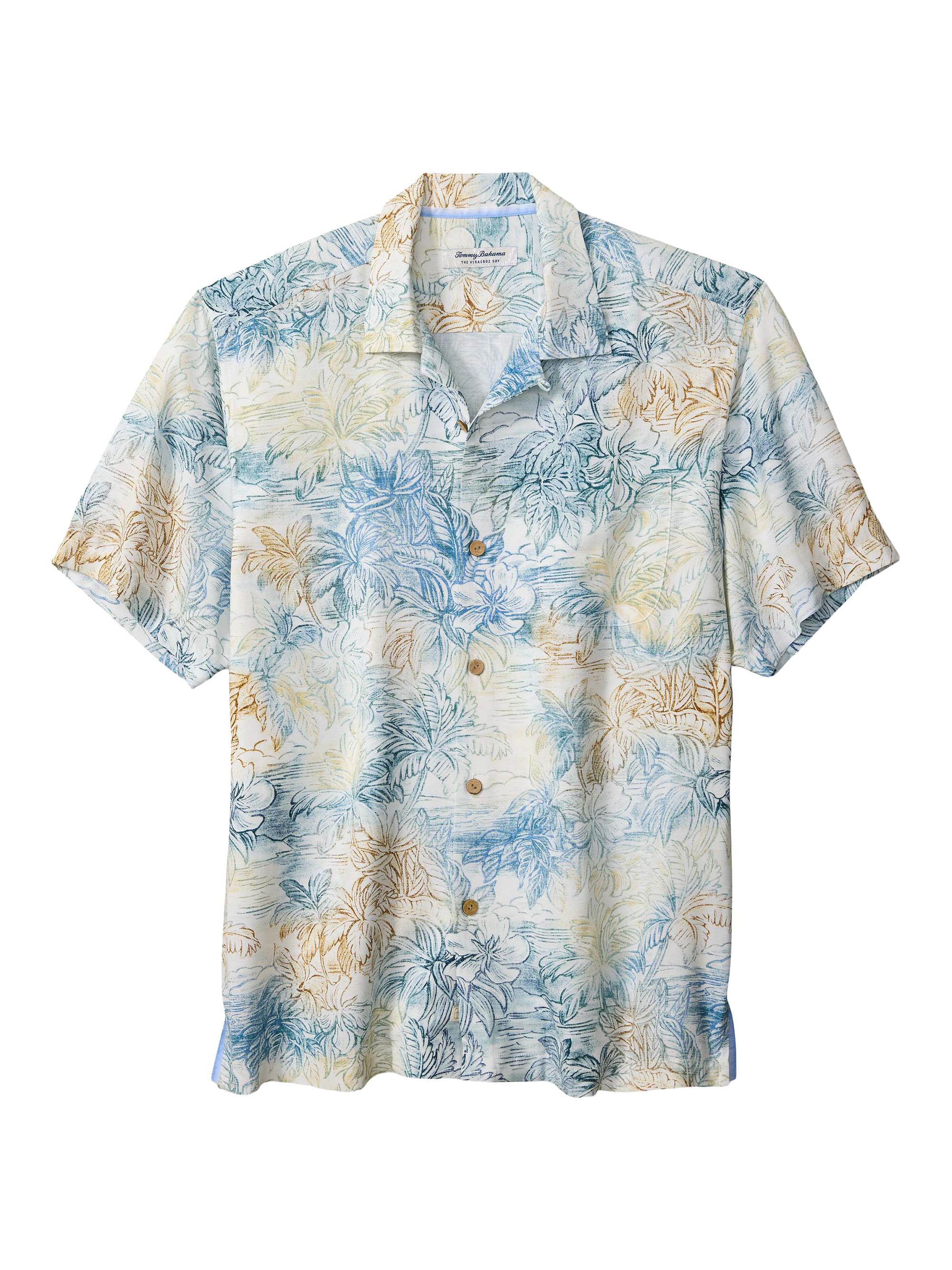 Tommy Bahama Men's Veracruz Cay Printed Shirt - Bora Bora Blue