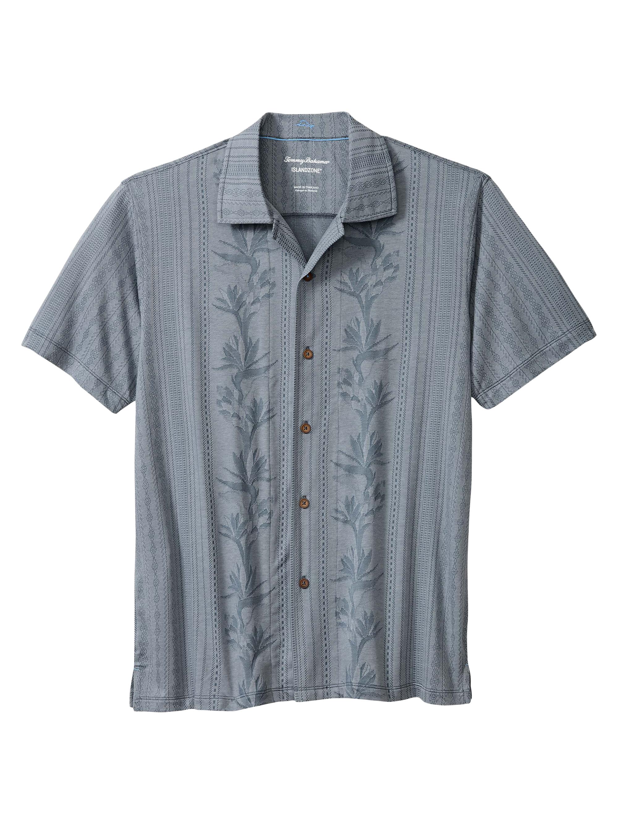Tommy Bahama Men's Palm Fresco Beach Short-Sleeve Shirt - Steel