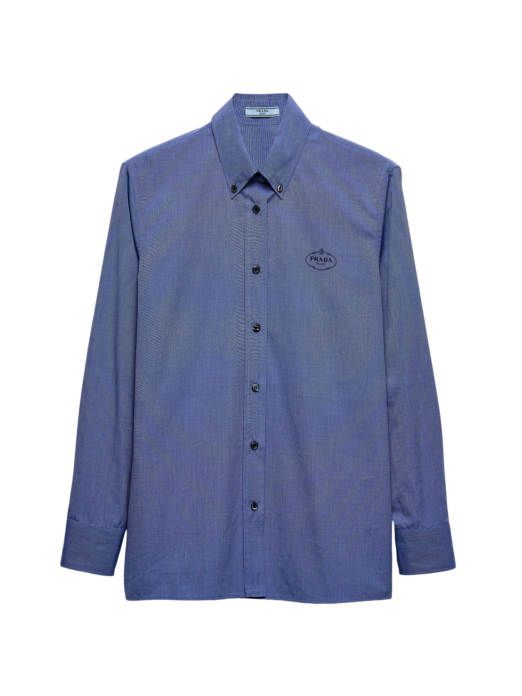 正規品 Prada Mid Blue Denim Shirt 21AW Prada Denim Shirt | Saks Fifth Avenue