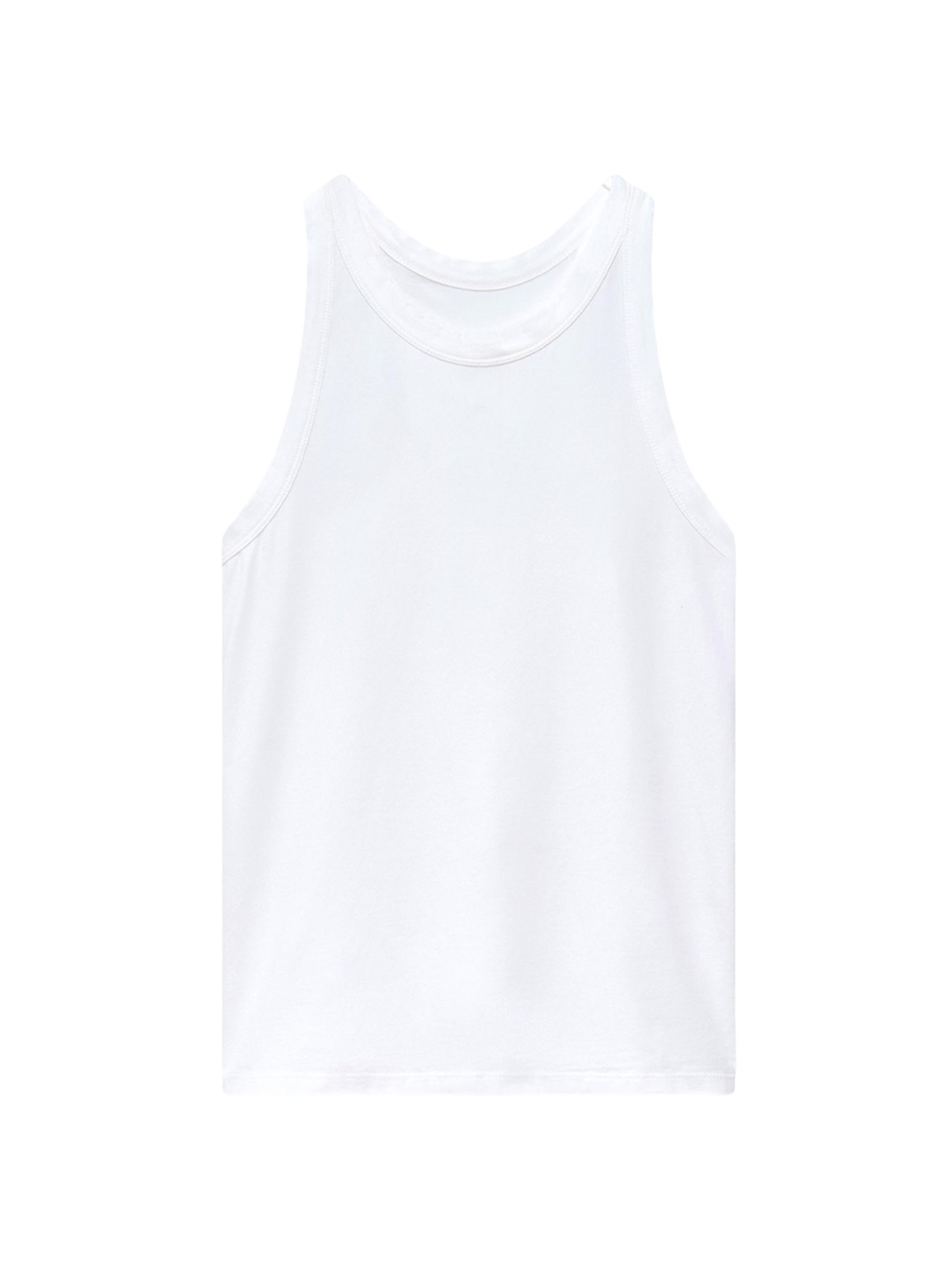Another Tomorrow Women's Racerback Tank - White