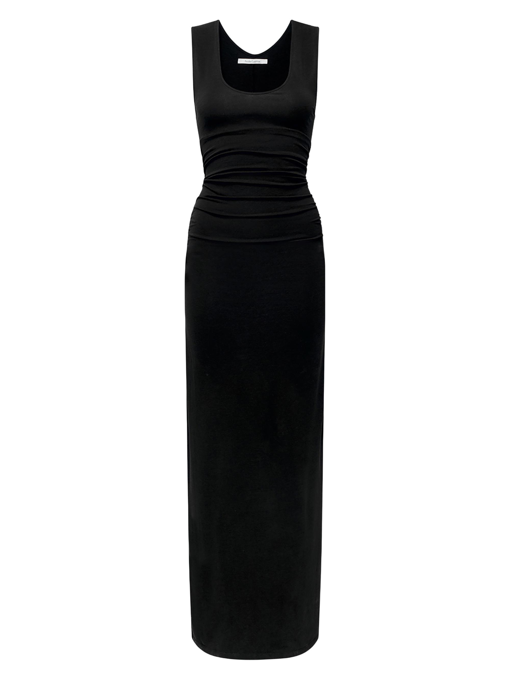 green emerald velvet dress Sleeveless Dress - Sustainable Fashion