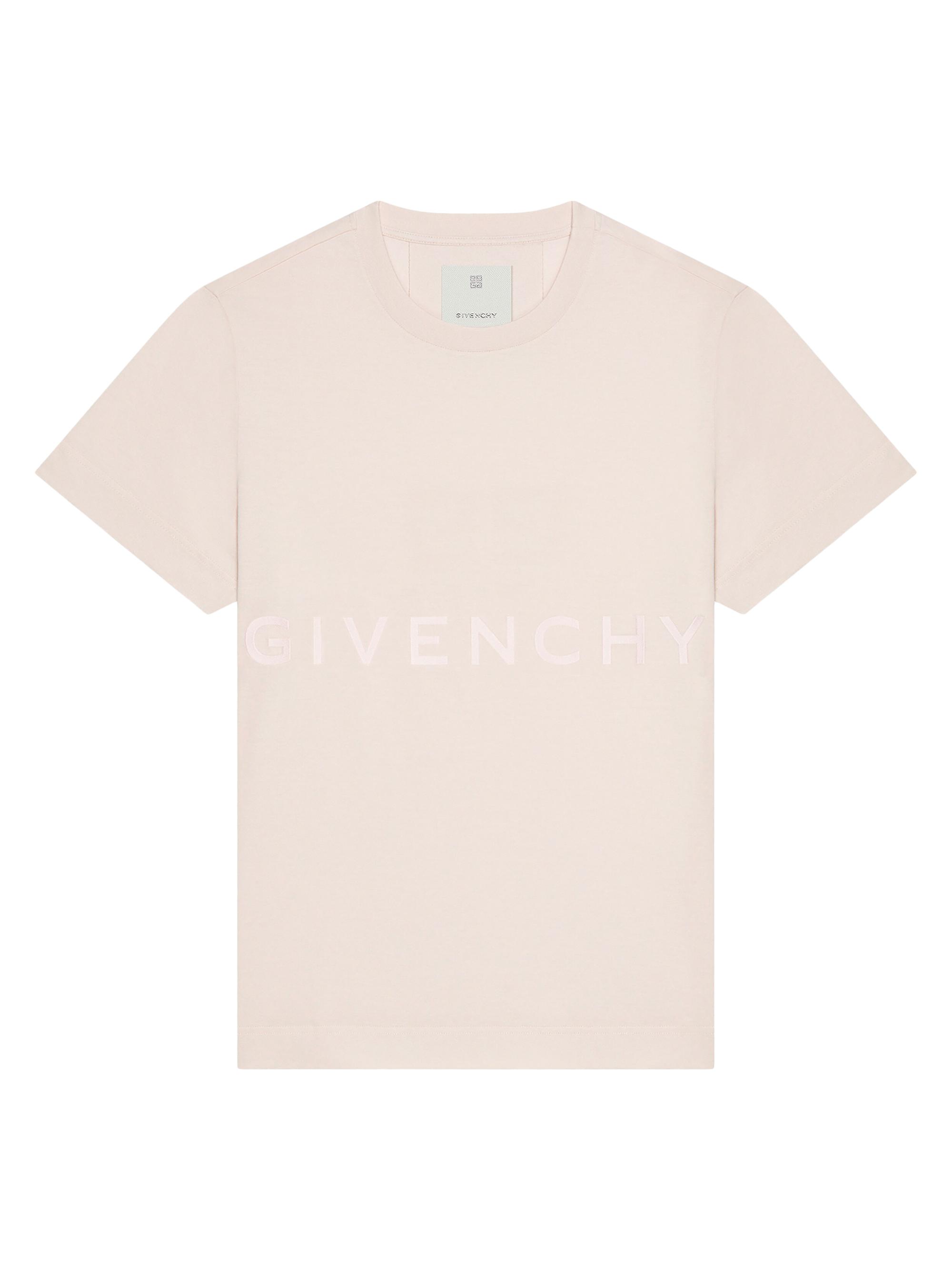 Givenchy Men's  4G Slim Fit T-Shirt in Cotton - Nude Pink
